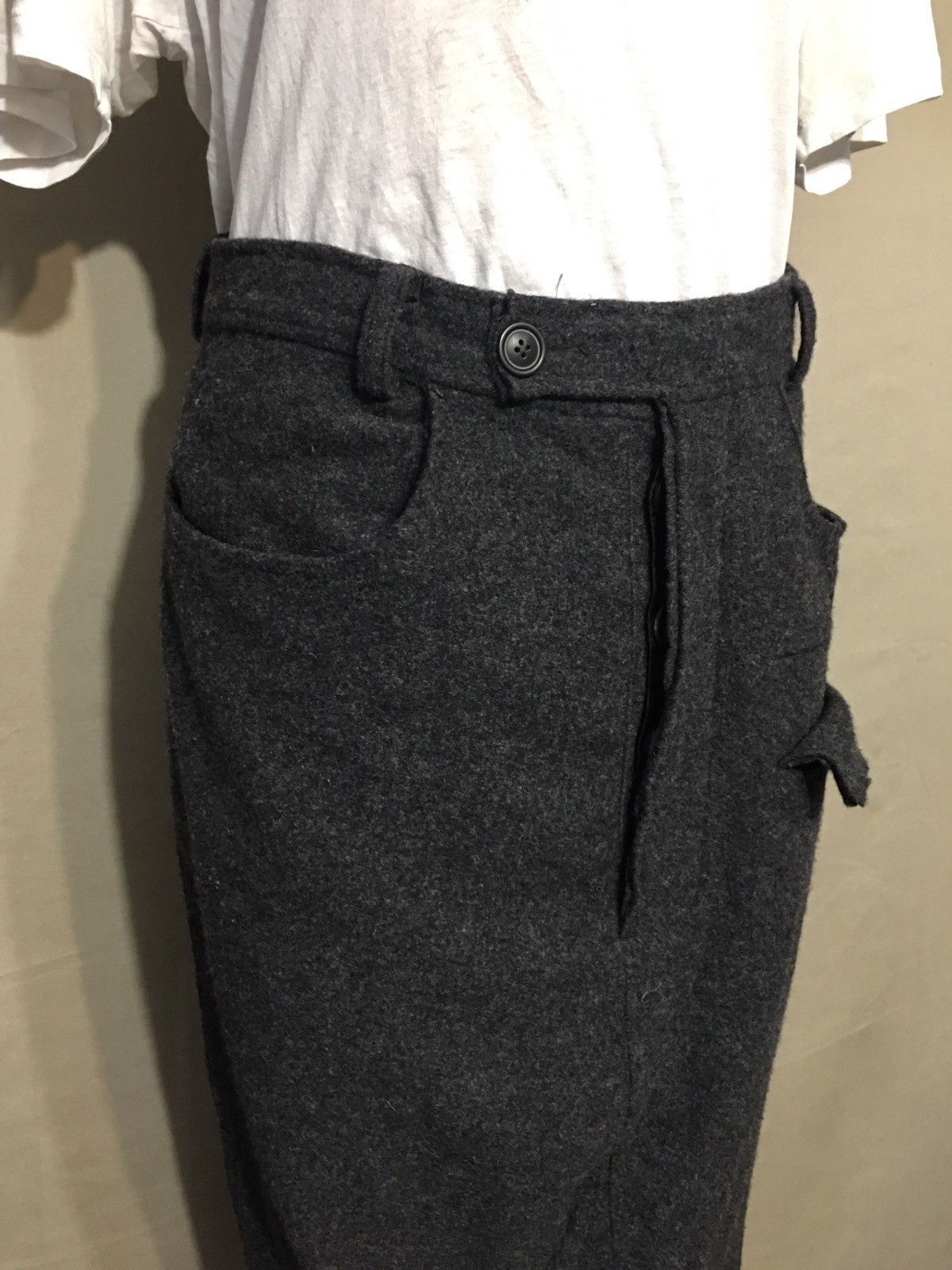 Rundholz RUNDHOLZ Black Label Grey Wool Designer Skirt S Size 26" / US 2 / IT 38 - 3 Thumbnail