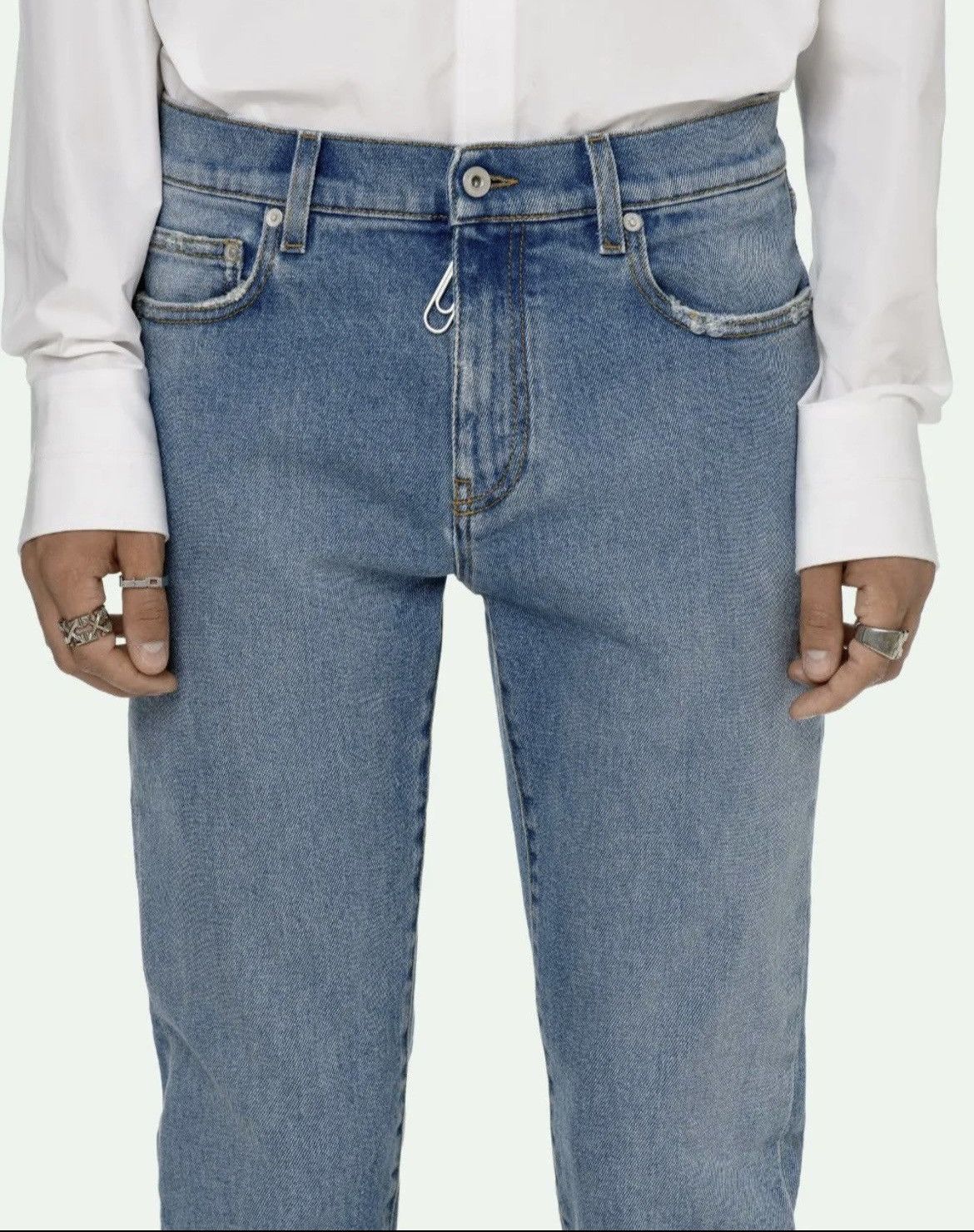Off-White Off White Diag Pocket Jeans Size US 34 / EU 50 - 5 Thumbnail