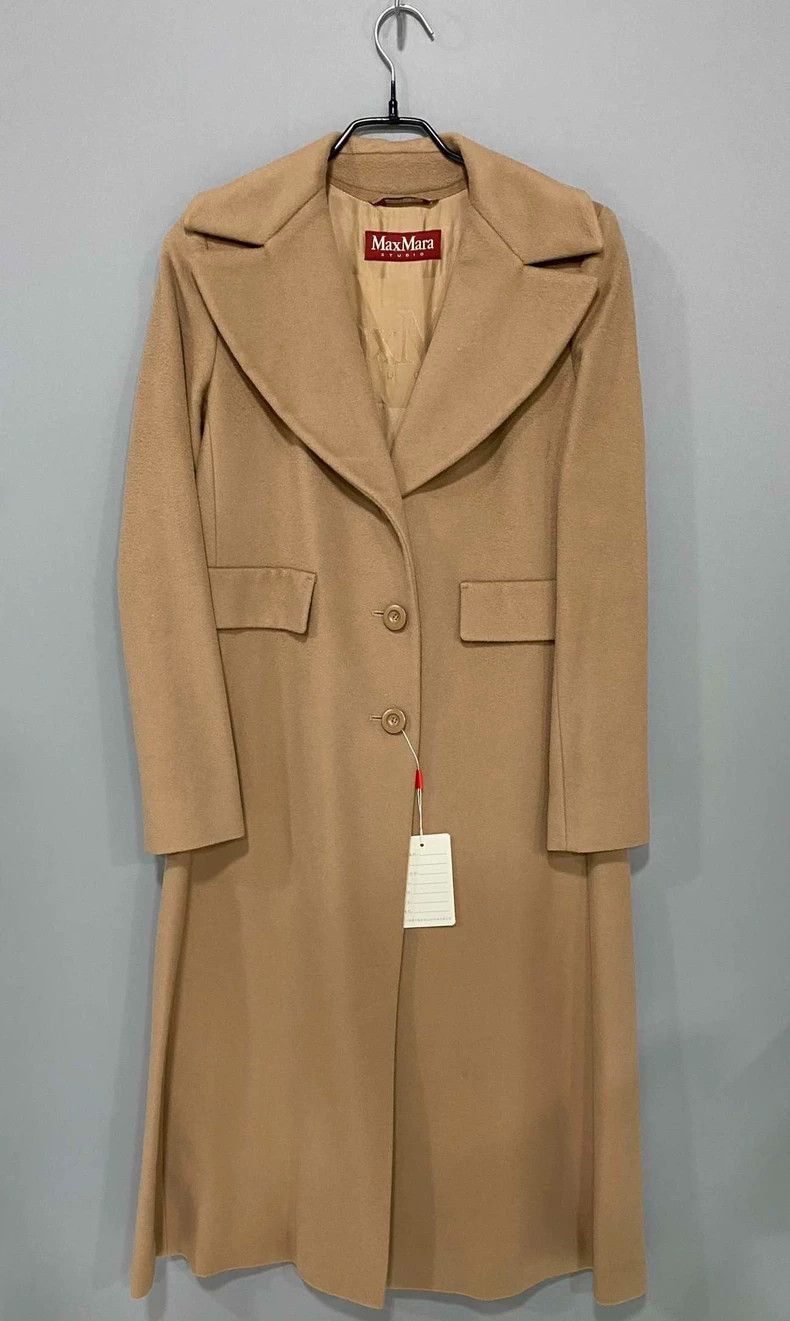 Max Mara MaxMara Camel Wool Long Coat -dmc Size US M / EU 48-50 / 2 - 1 Thumbnail
