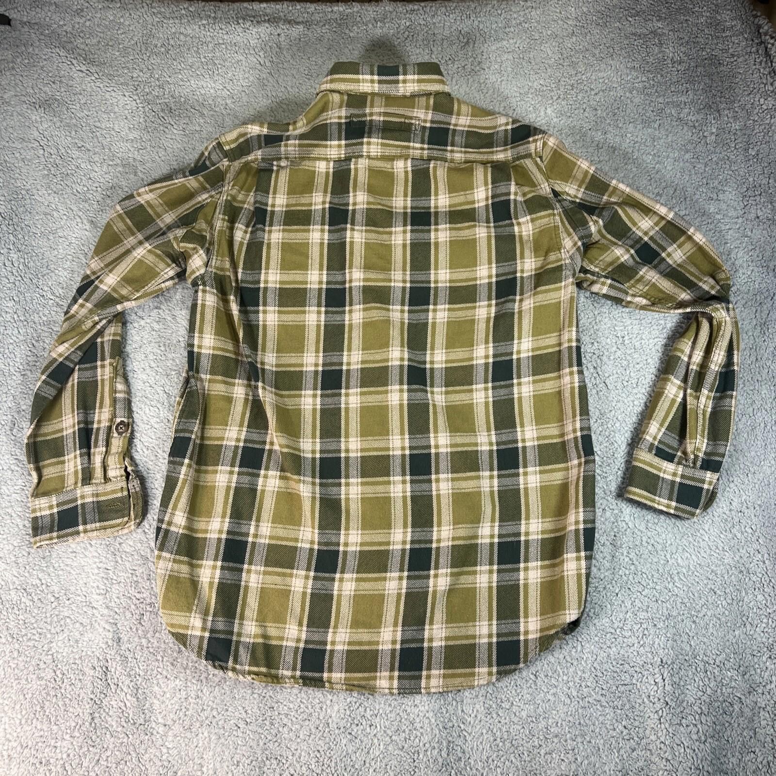 Duluth Trading Company Duluth Trading Co Heavy Flannel Medium Green Plaid Button Size US M / EU 48-50 / 2 - 4 Thumbnail