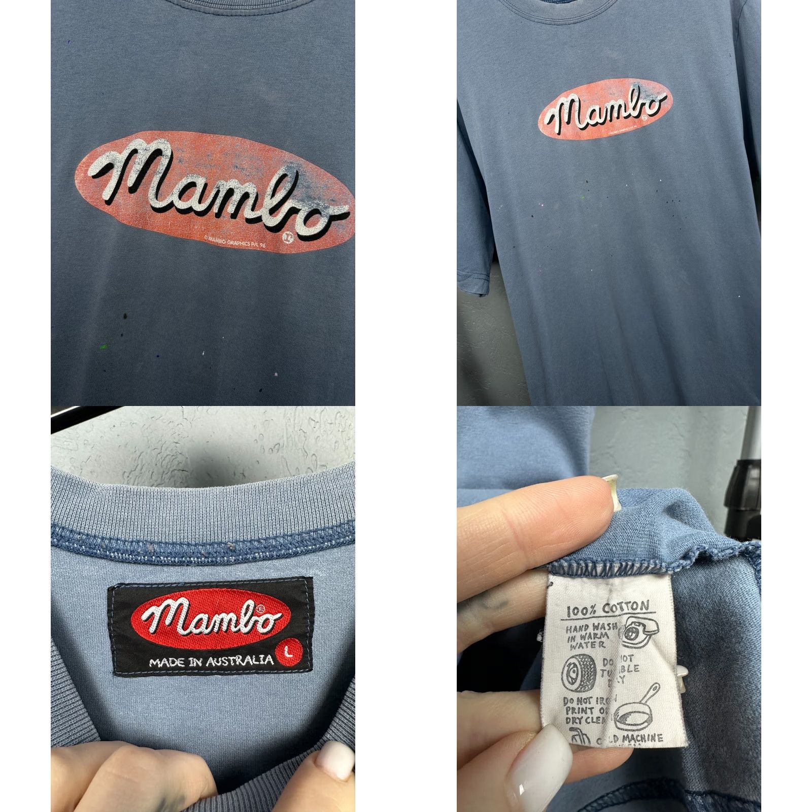 Mambo VINTAGE Mambo Shirt Mens L Distressed Size Size US L / EU 52-54 / 3 - 8 Thumbnail