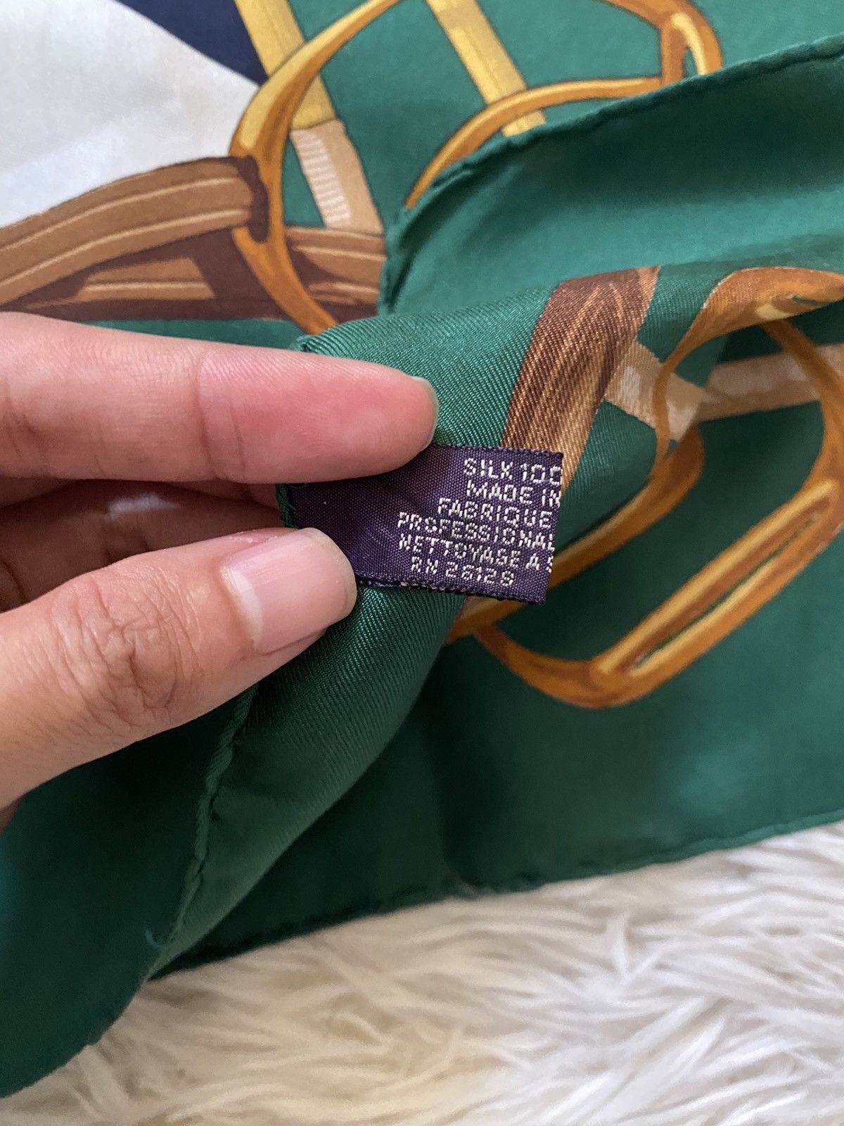 Ralph Lauren VINTAGE‼️Ralph Lauren Equestrian Silk Scarf Size ONE SIZE - 10 Thumbnail