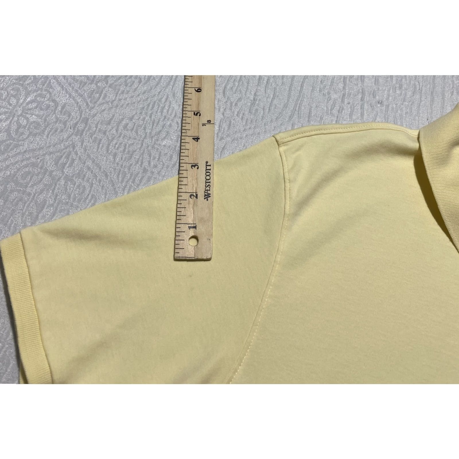 Calvin Klein Calvin Klein Polo Shirt Mens L Short Sleeve Yellow Solid 100% Cotton Golf Tennis Casual Classic Size US L / EU 52-54 / 3 - 2 Thumbnail