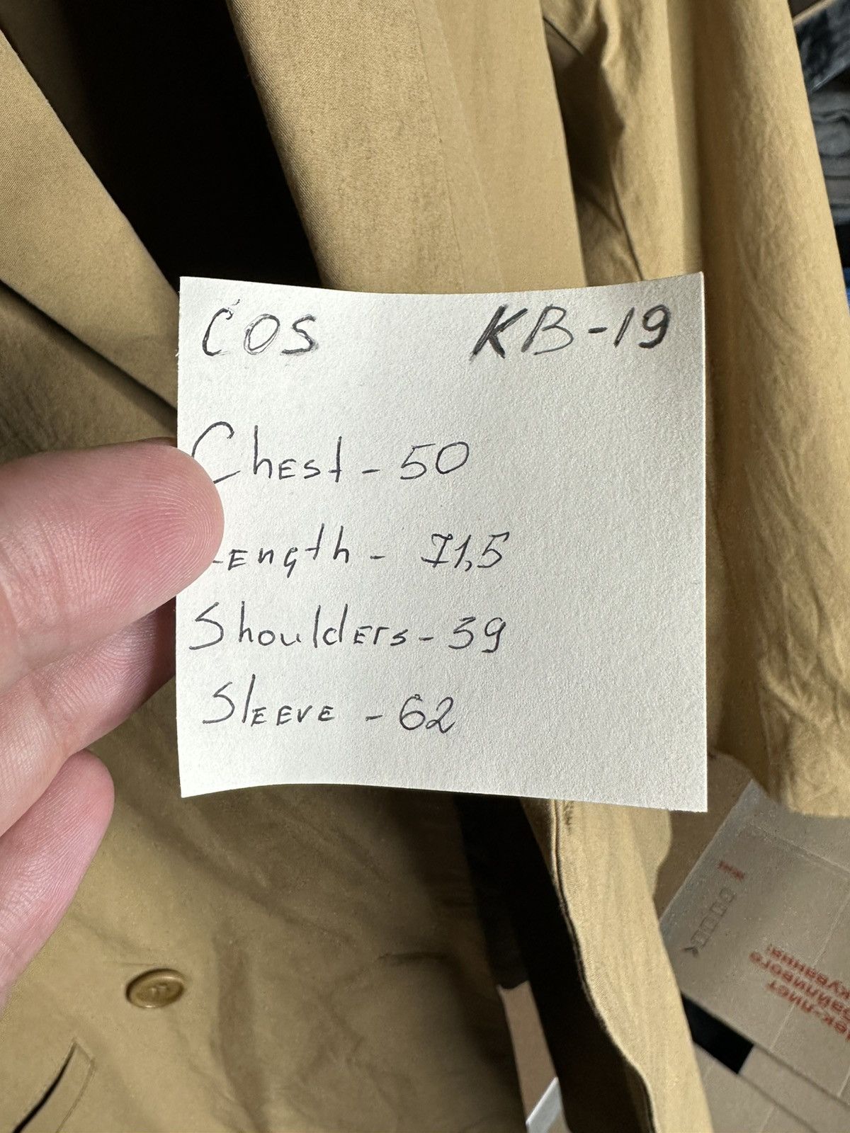 Cos COS Blazer 100% Cotton Beige Light Jacket Women’s Size 36 Size XS / US 0-2 / IT 36-38 - 9 Thumbnail