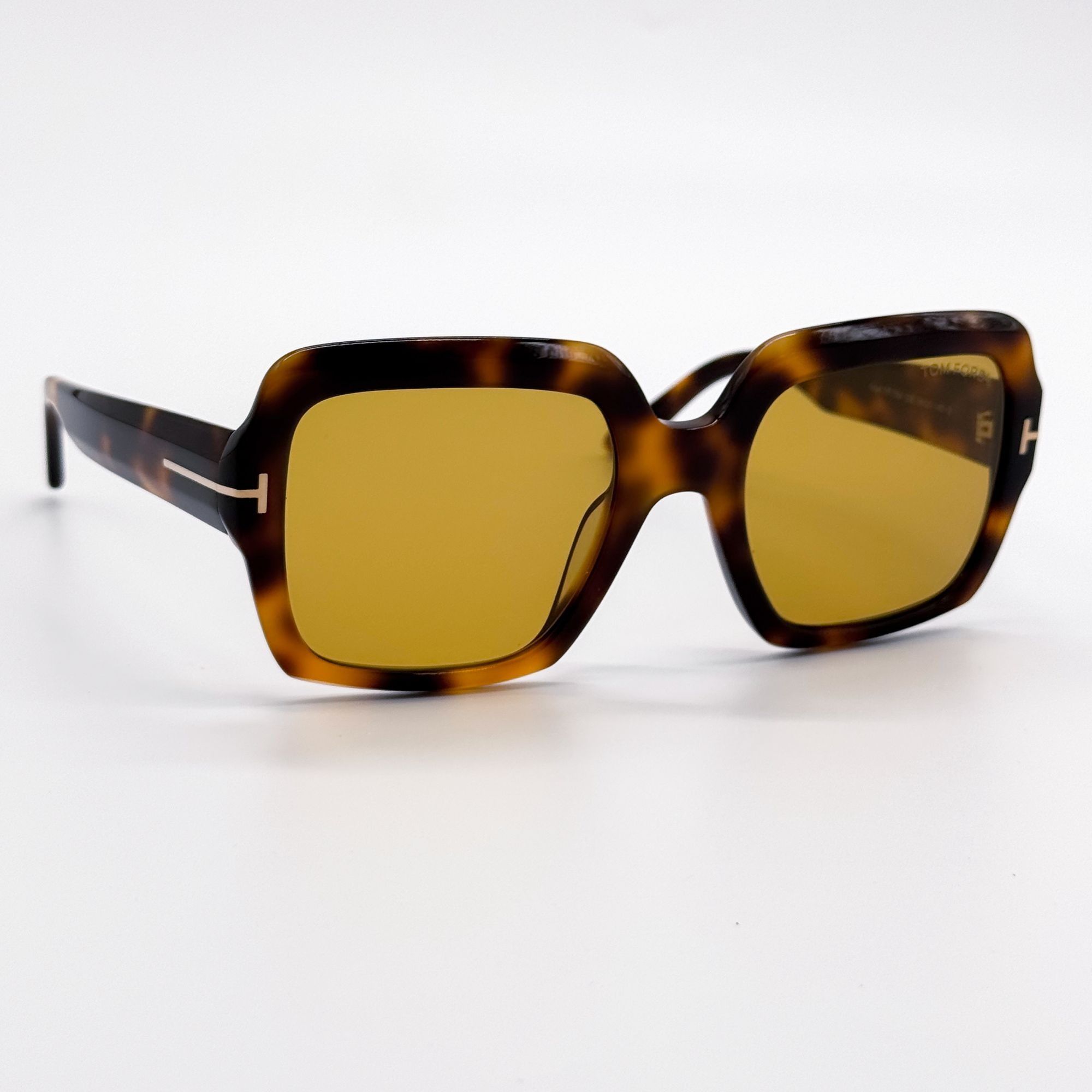 Tom Ford NEW TOM FORD KAYA SUNGLASSES TF1082 53E HAVANA/YELLOW FT1082 Size ONE SIZE - 5 Thumbnail