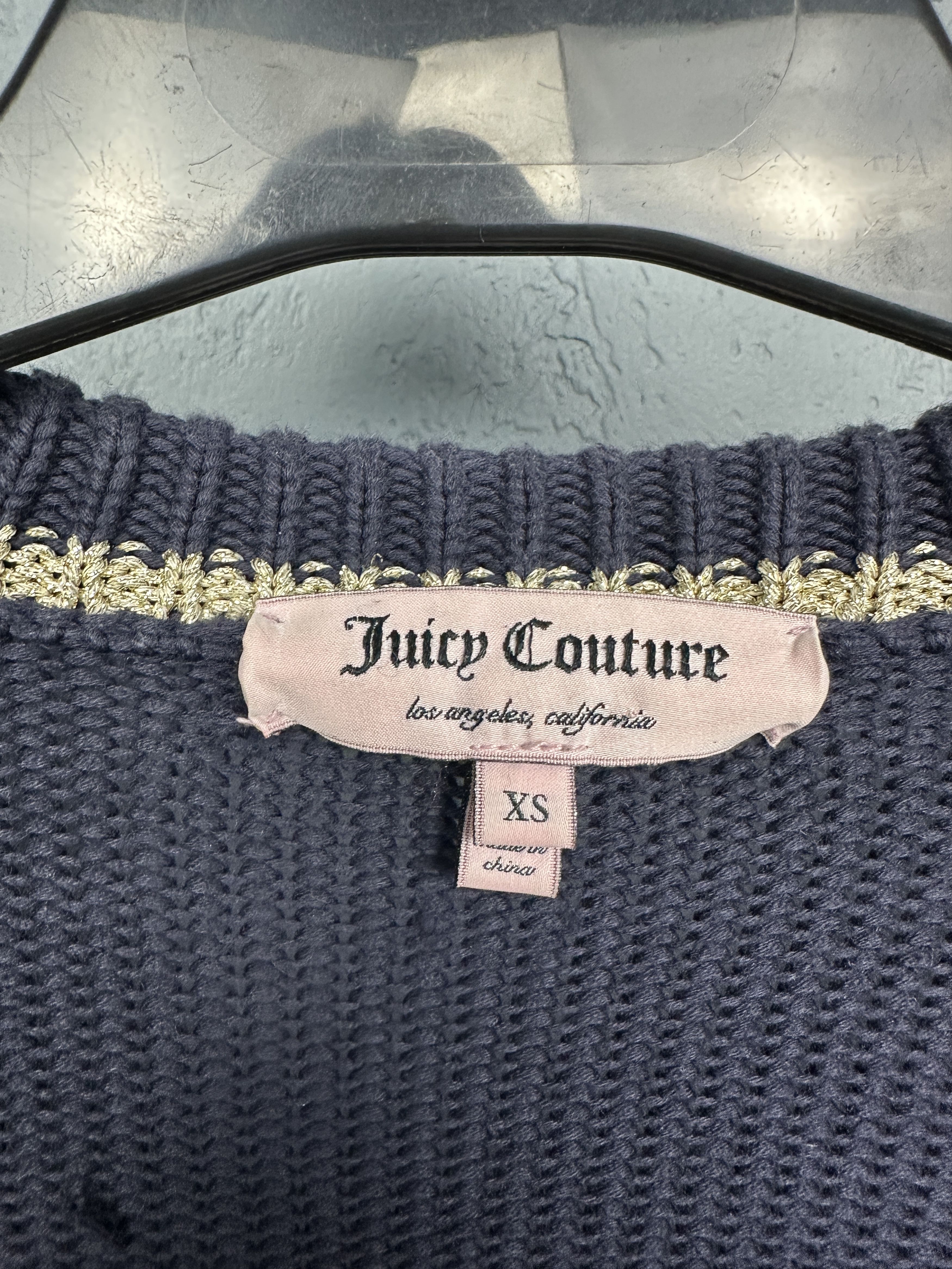Juicy Couture Juicy Couture Womens Knit Cardigan Sweater Size XS / US 0-2 / IT 36-38 - 5 Thumbnail