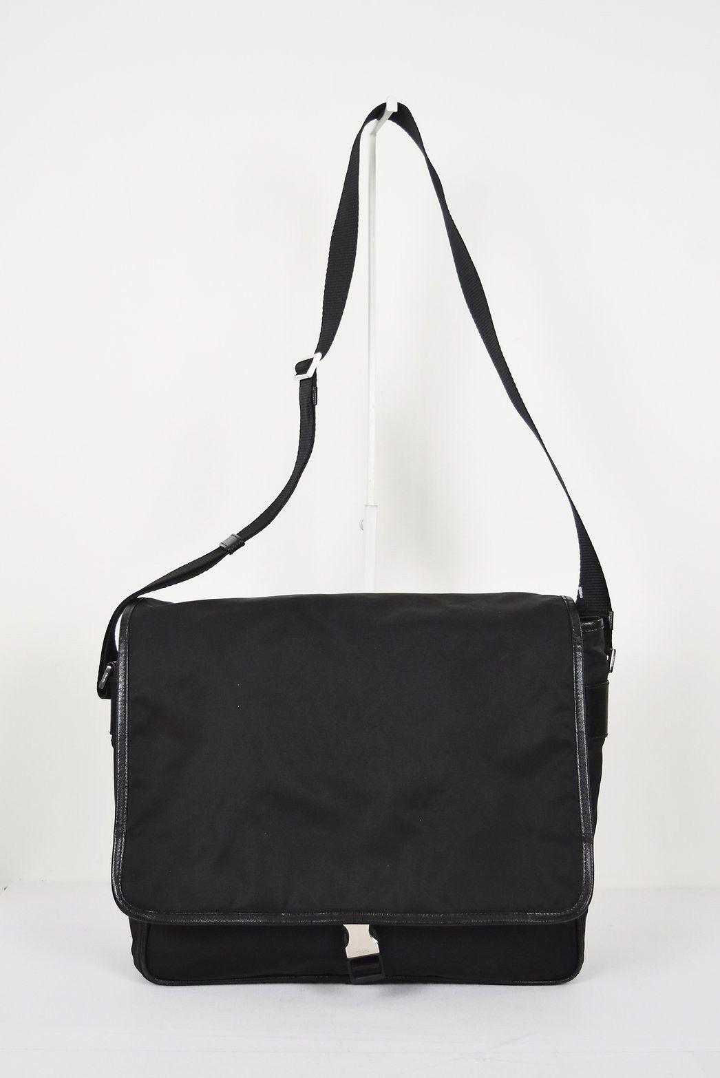 image of Prada Messenger Bag in Black, Men's