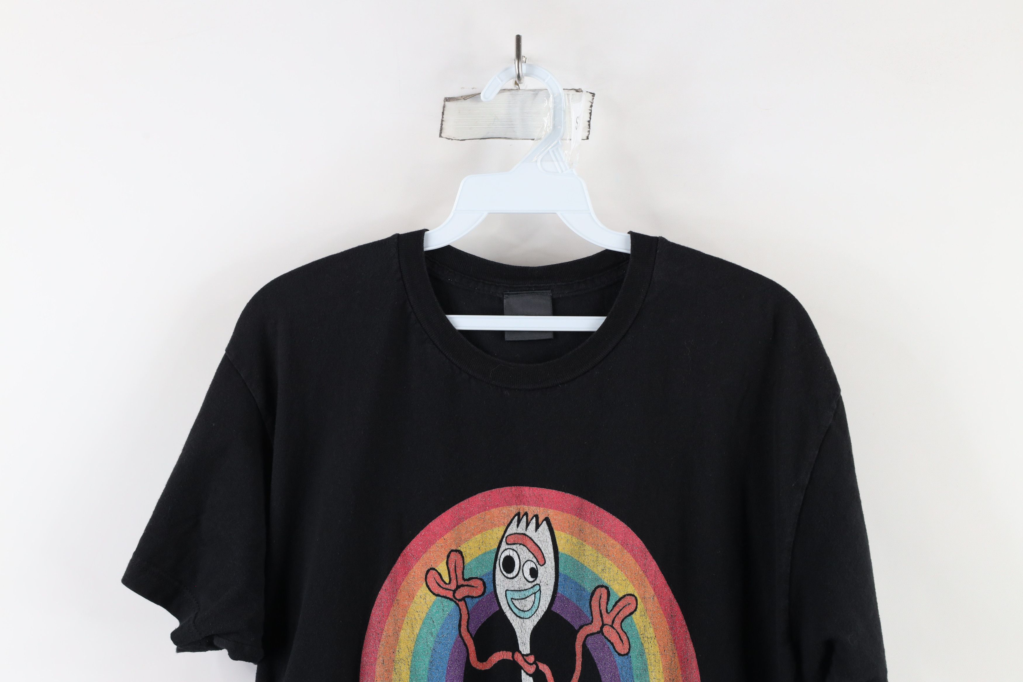Vintage Vintage Y2K Disney Toy Story 4 Trash Forky T-Shirt Black Size US L / EU 52-54 / 3 - 2 Thumbnail