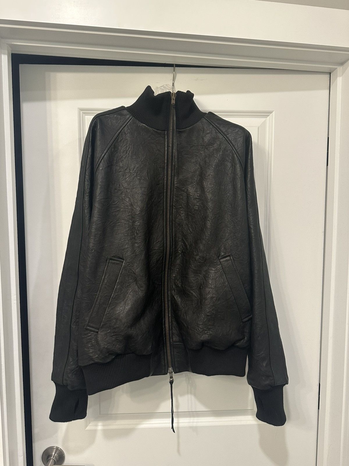 K-Two Studios K-two leather High Neck Track Jacket Size US XL / EU 56 / 4 - 1 Thumbnail