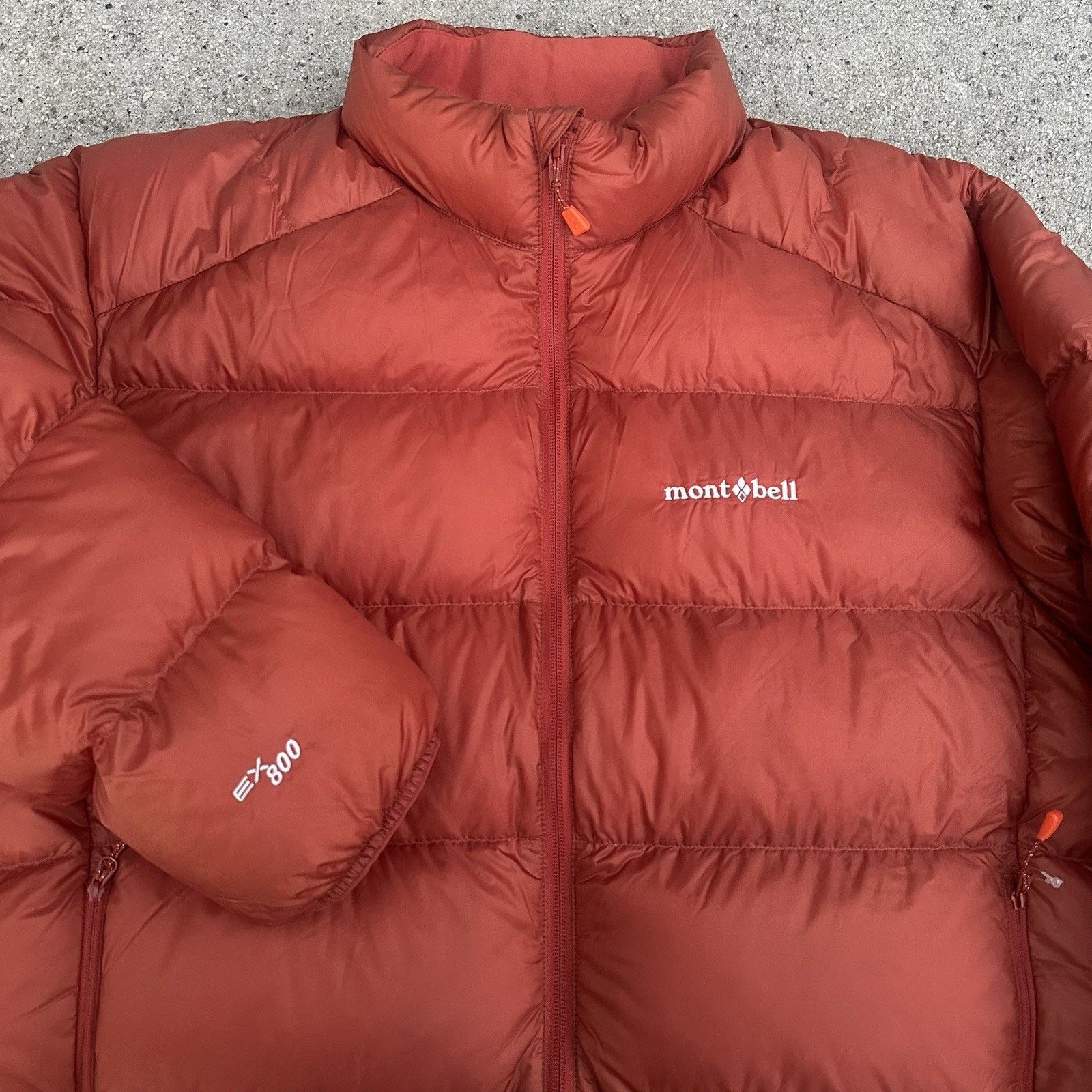 Montbell × Patagonia × The North Face Montbell EX 800 Light Alpine Orange Goose Down Puffer Jacket Size US XL / EU 56 / 4 - 2 Thumbnail
