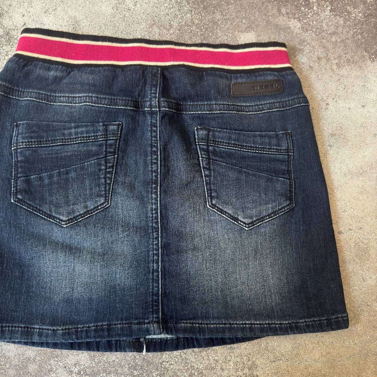 Diesel × Vintage Diesel Vintage Distressed Washed Denim Mini Skirt Size 24" / US 00 / IT 34 - 5 Thumbnail