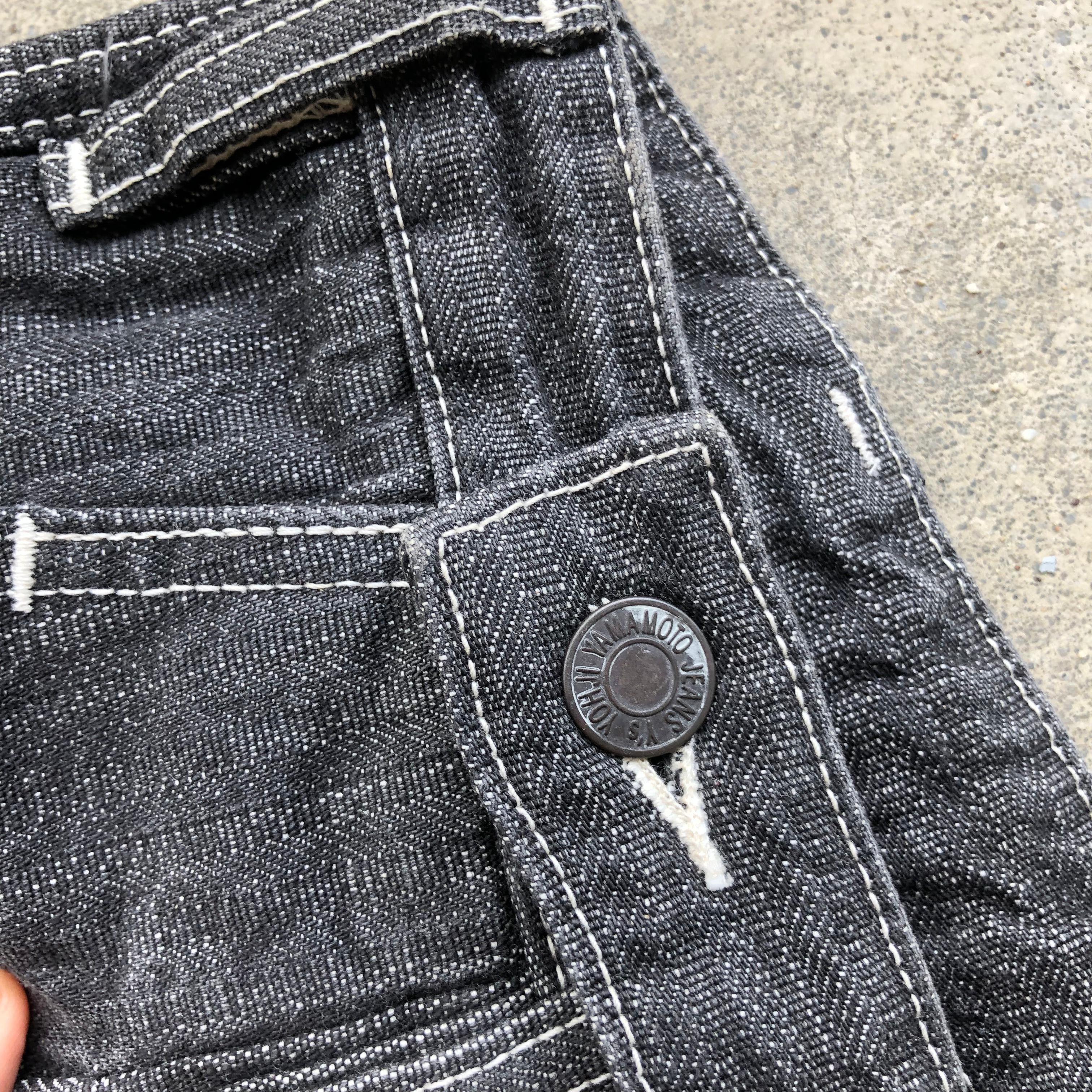 Y's for Men × Yohji Yamamoto AW2004 Yohji Yamamoto Double Layered Jeans Size US 30 / EU 46 - 3 Thumbnail