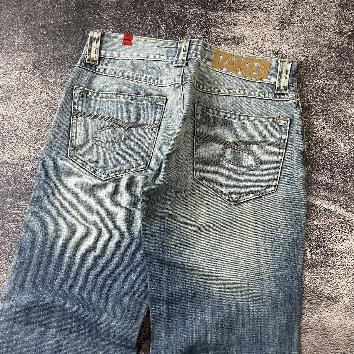 Beauty Beast × If Six Was Nine × Le Grande Bleu (L.G.B.) ❗️CYBER24❗️Take two dragon embroidery denim pants Size US 30 / EU 46 - 7 Thumbnail