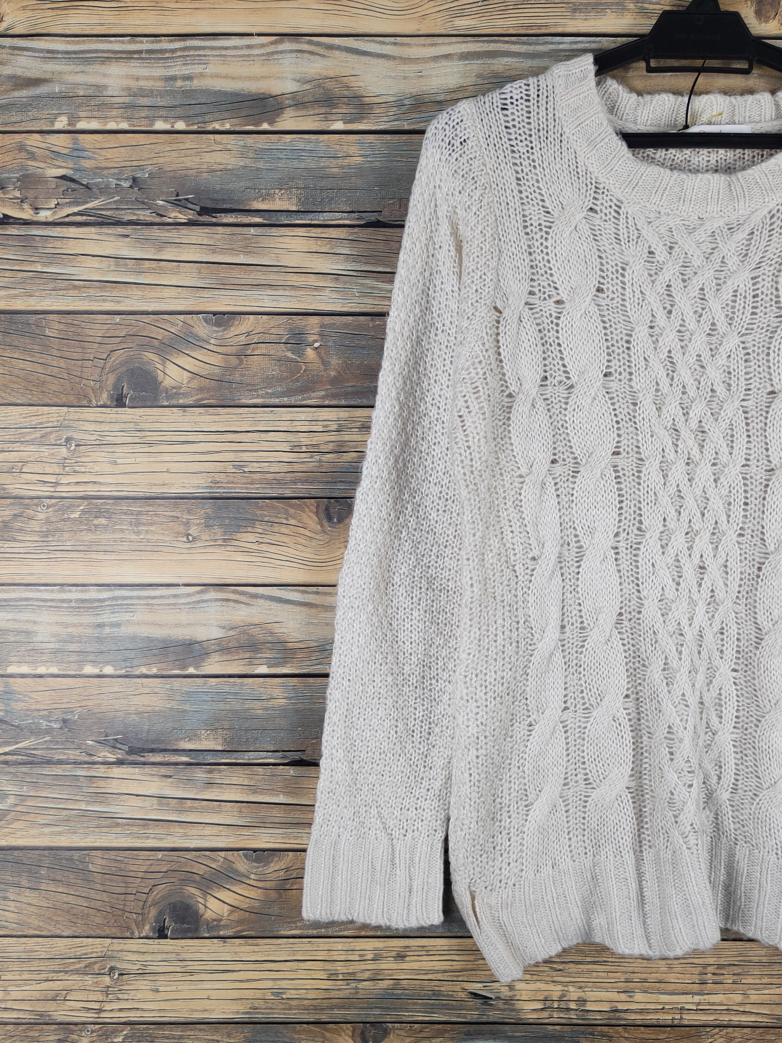 Vintage Flourish Ivory Knitwear Sweatshirts #W2111 Size M / US 6-8 / IT 42-44 - 3 Thumbnail