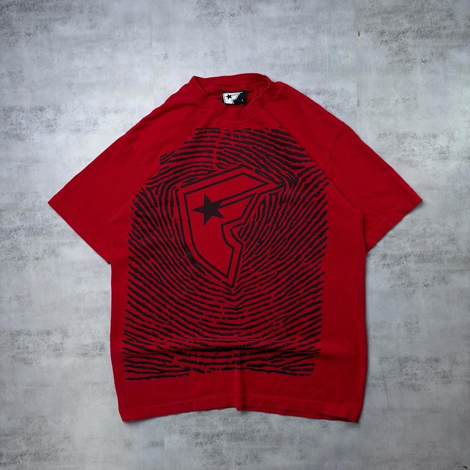 Other Y2K Red Famous Stars & Striped Grunge Skater T-Shirt Size US L / EU 52-54 / 3 - 1 Thumbnail