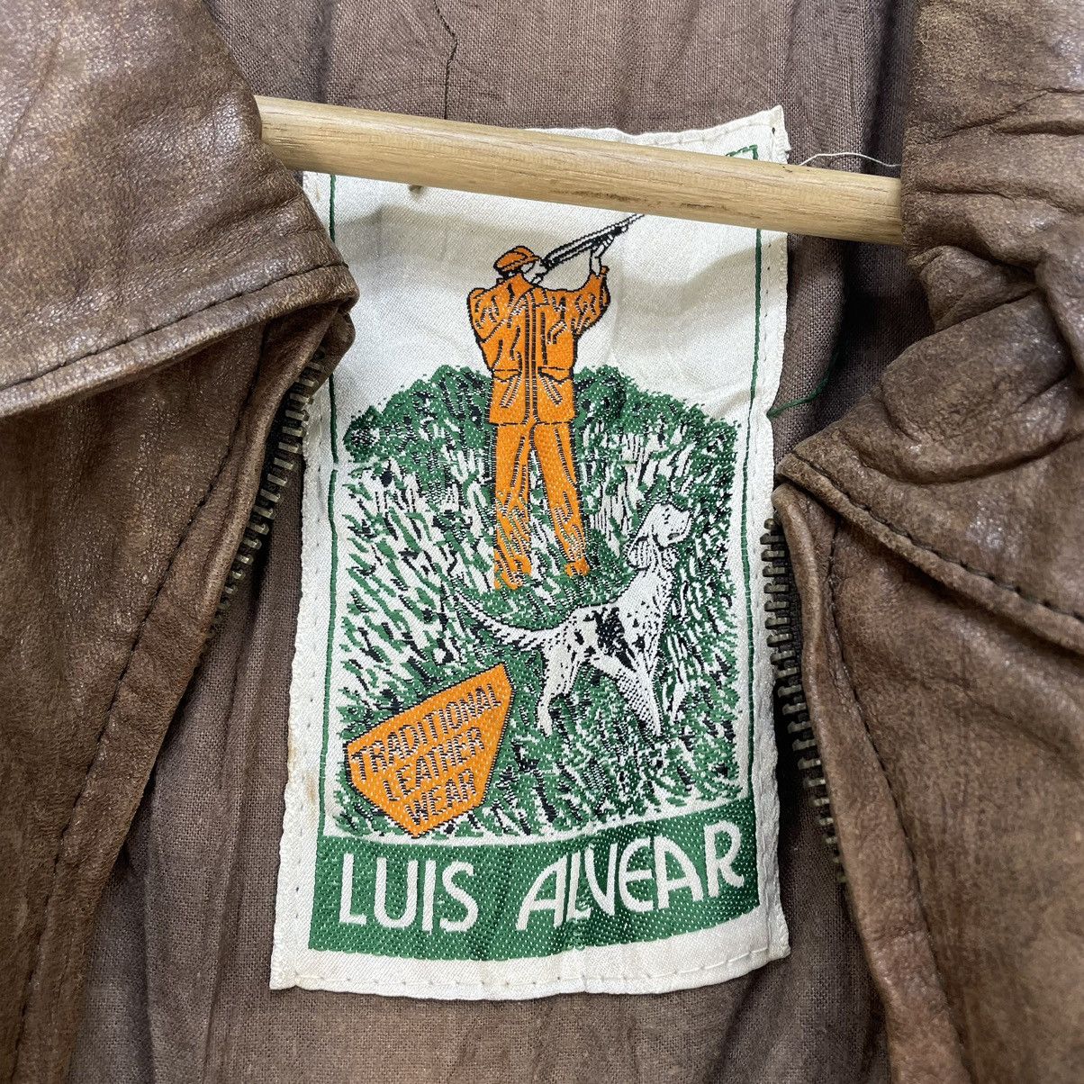 Japanese Brand × Vintage Vintage Japanese Brand Luis Alvear Sunfaded Leather Jackets Size US S / EU 44-46 / 1 - 10 Thumbnail