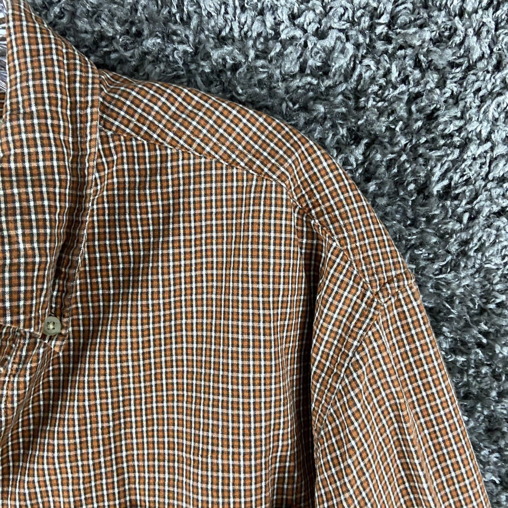 Vintage VINTAGE Ruff Hewn Button-Up Shirt Men's L Brown Plaid Long Sleeve Men L Brown Shirt Mens L Brown Plaid Size US L / EU 52-54 / 3 - 5 Thumbnail