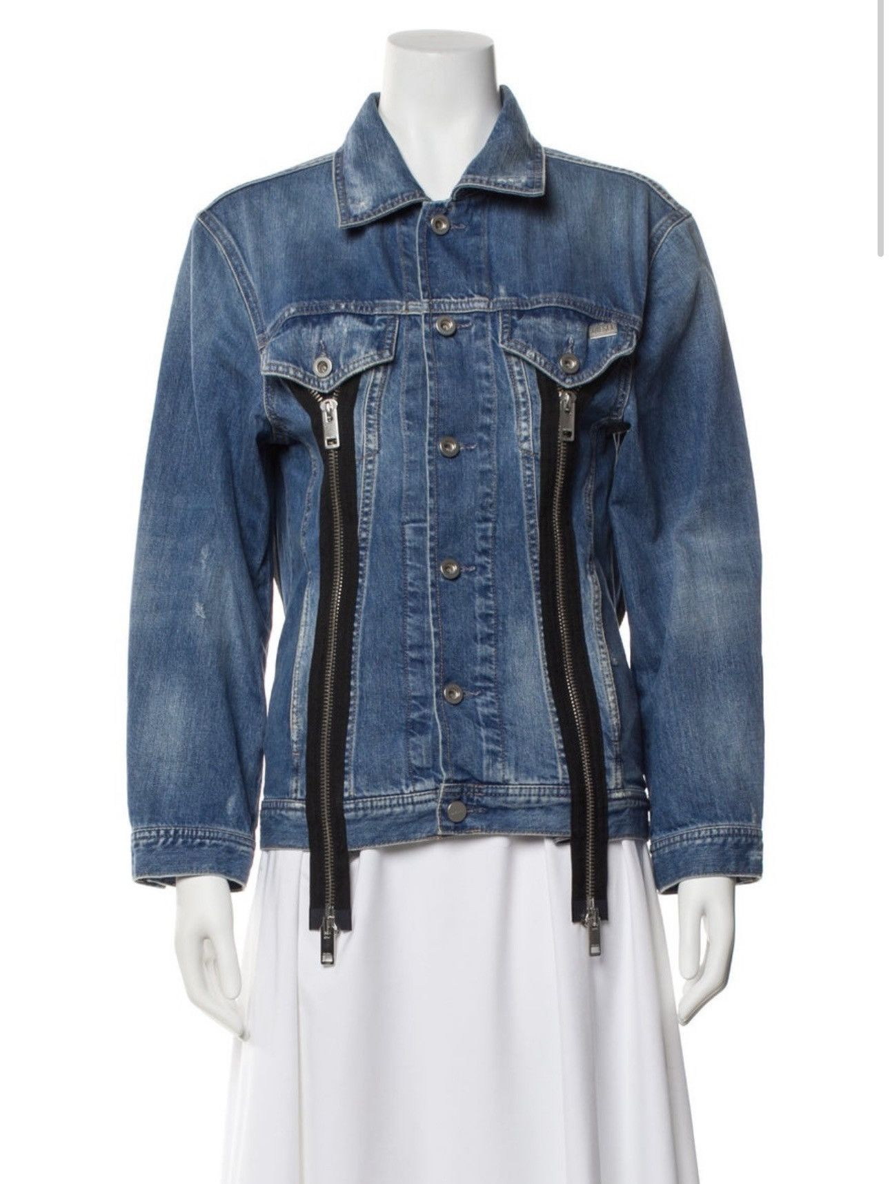 Diesel Diesel Denim Zipper’D Jacket Size XS / US 0-2 / IT 36-38 - 1 Thumbnail