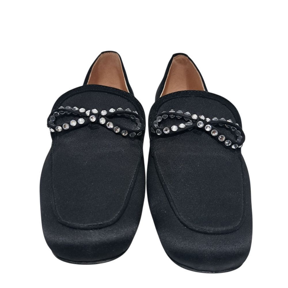 J.Crew J. Crew Marie Bow Elegant Slip On Loafers Rhinestone Detail Size US 6.5 / IT 36.5 - 6 Thumbnail