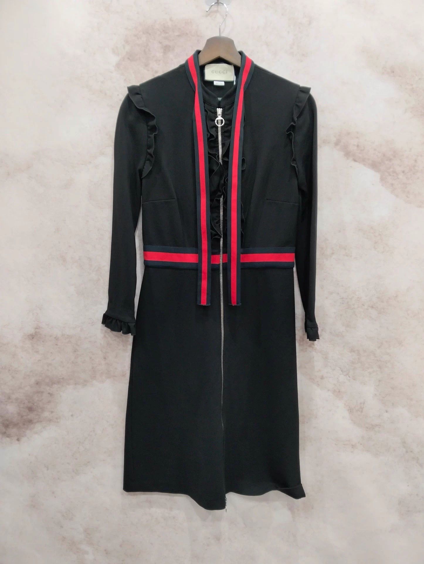 Gucci GUCCI Collar Zipper A-line Long Sleeve Dress Women's XL Size XL / US 12-14 / IT 48-50 - 1 Thumbnail