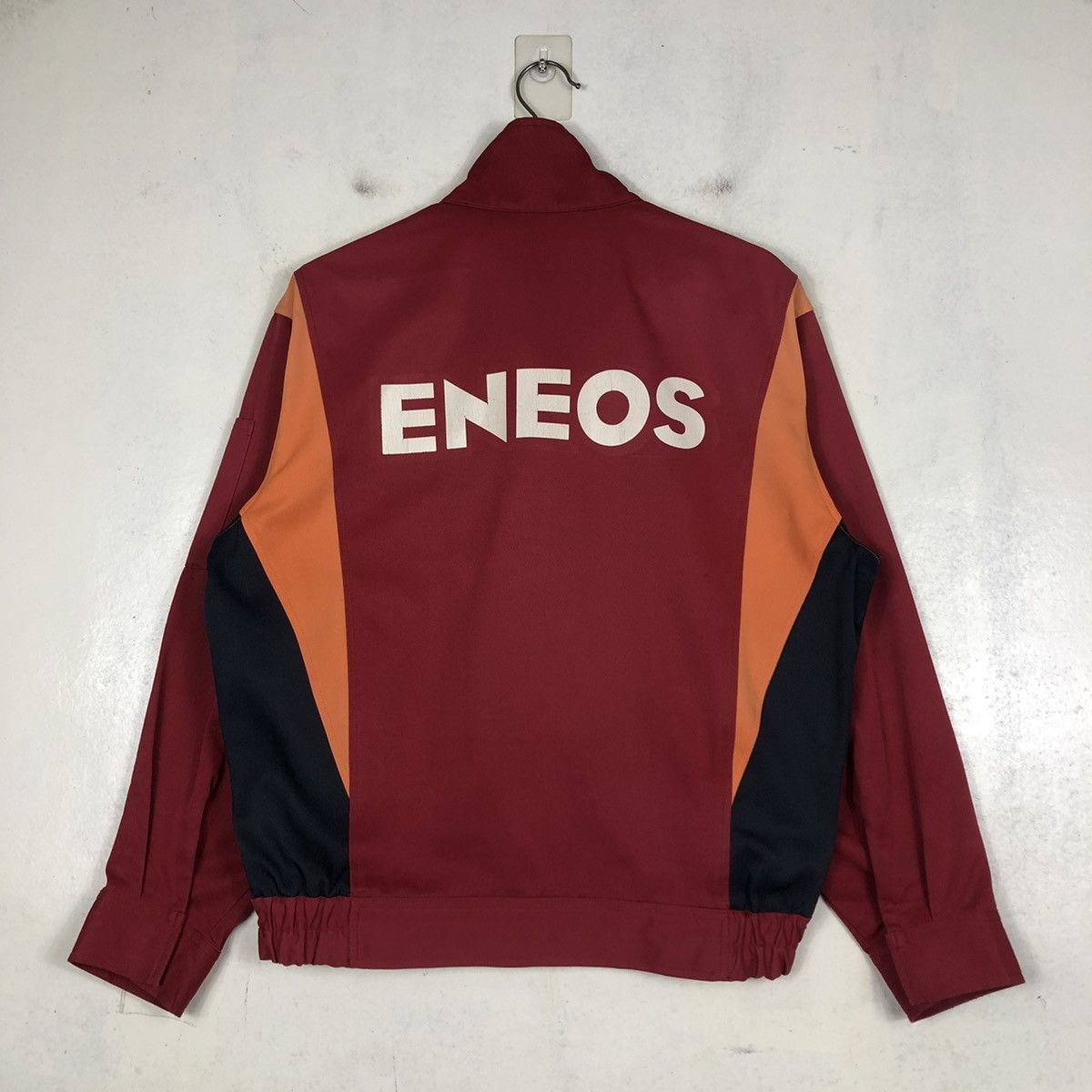 Japanese Brand 📌VINTAGE RACING WORKER JACKET ENEOS BIG LOGO SPELL OUT Size US M / EU 48-50 / 2 - 10 Thumbnail
