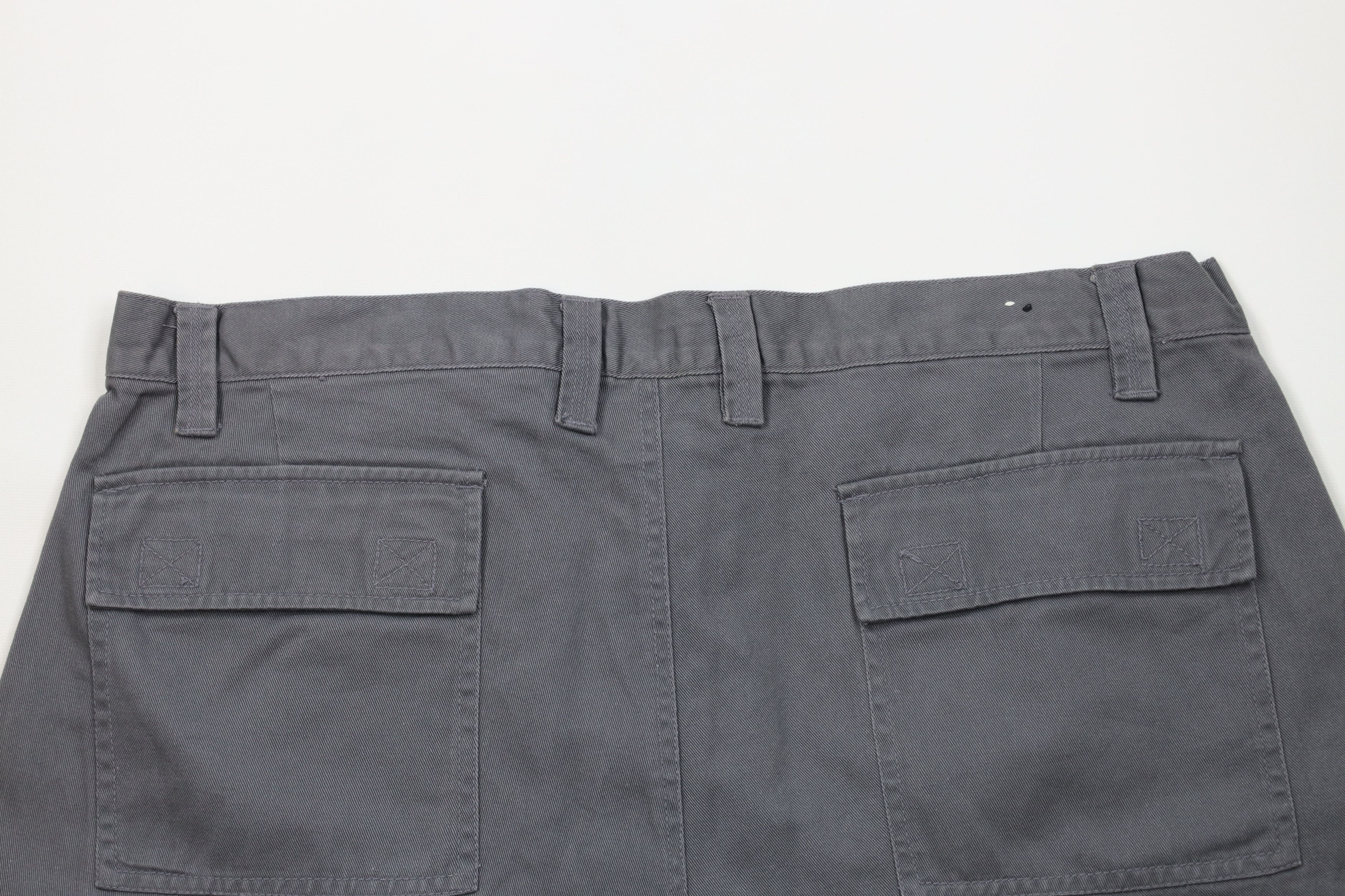 Vintage Vintage 90s Y2K Streetwear Fit Cargo Shorts Gray Cotton Size US 40 / EU 56 - 10 Thumbnail