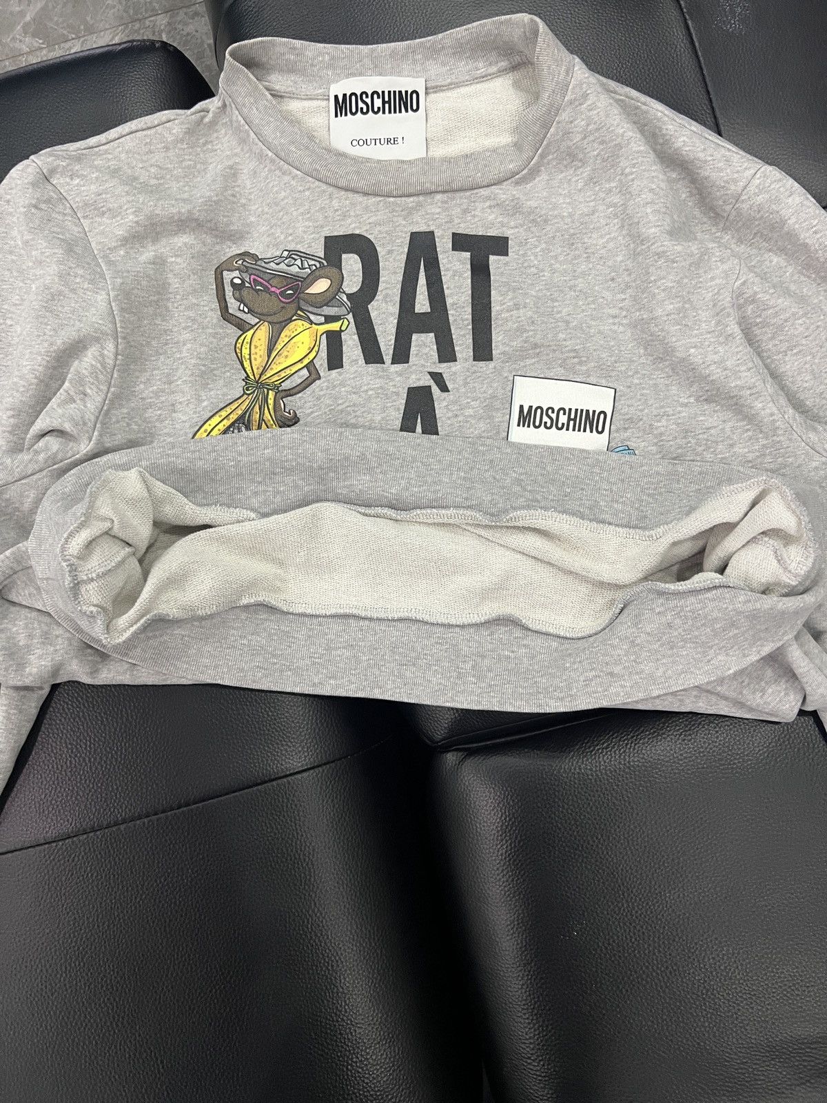 Moschino Moschino by Jeremy Scott Satirical Fashion Rat Graphic Sweat Size US M / EU 48-50 / 2 - 6 Thumbnail
