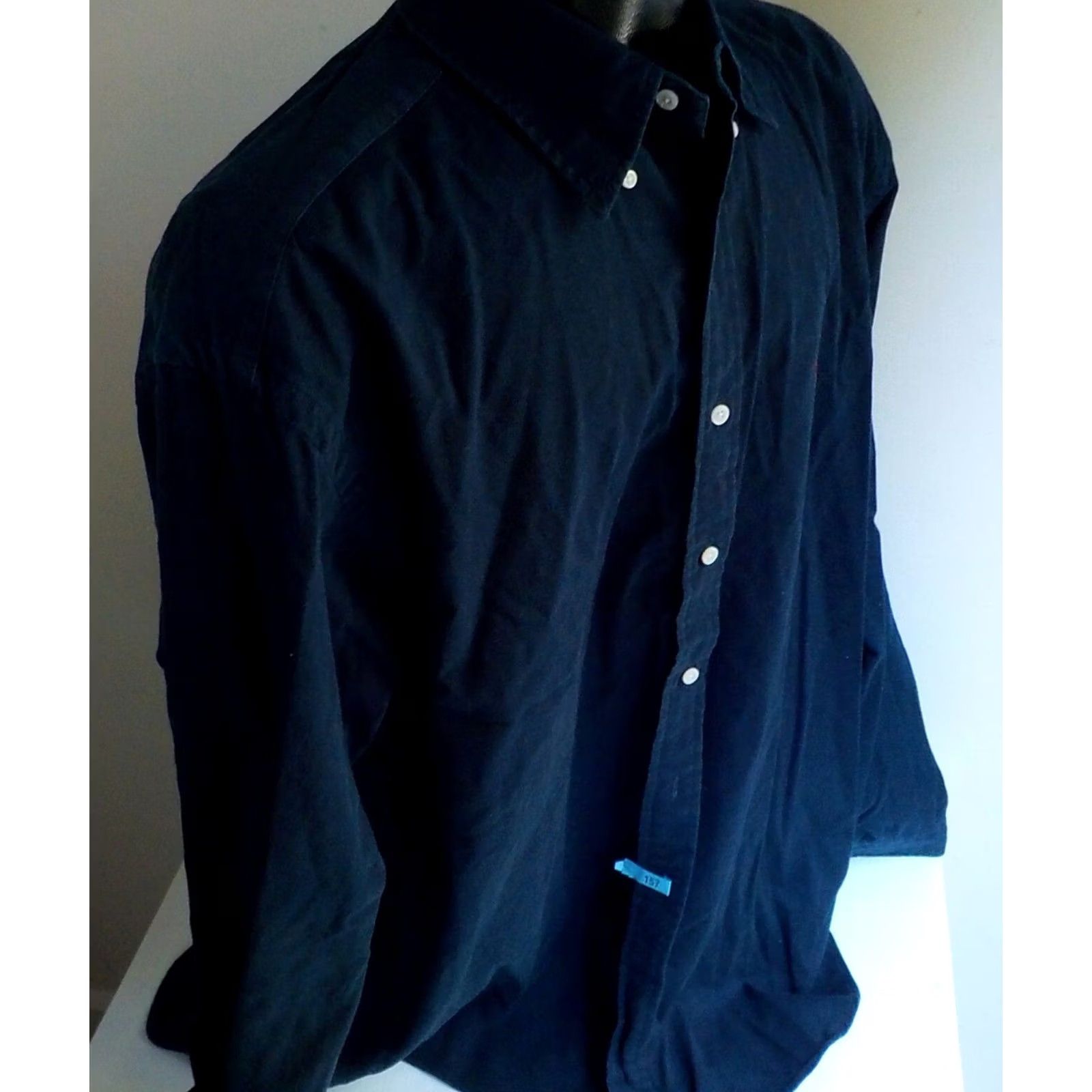 Ralph Lauren RALPH LAUREN Button-Down Shirt XL Navy Blue 100% Cotton Heavyweight Long Sleeve with Red Pony Logo Boys? Mens? No gender specified Size US XL / EU 56 / 4 - 3 Thumbnail