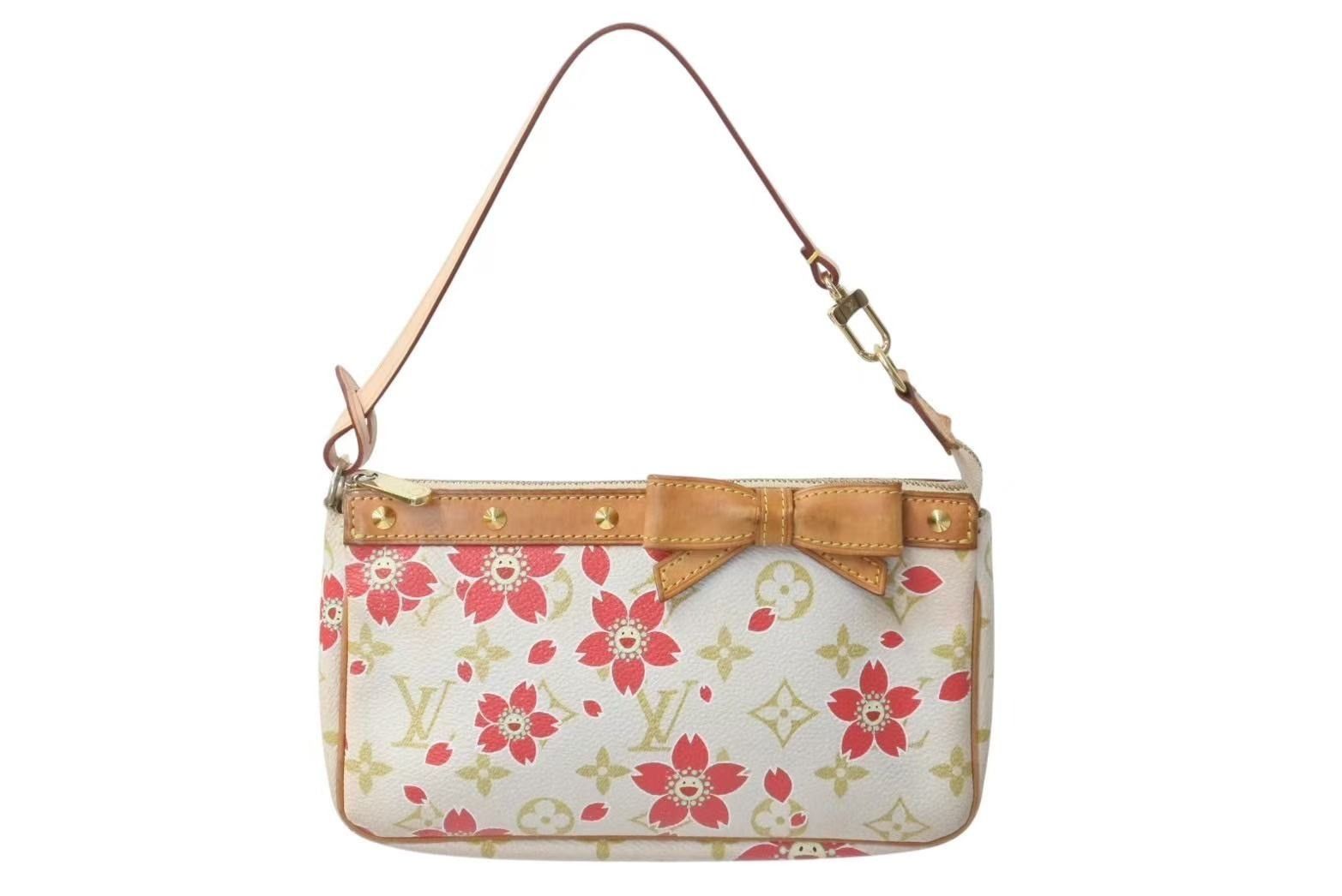 Louis Vuitton Louis Vuitton Pochette Accessoires Cherry Blossom Takashi Murakami Collaboration Size ONE SIZE - 1 Thumbnail