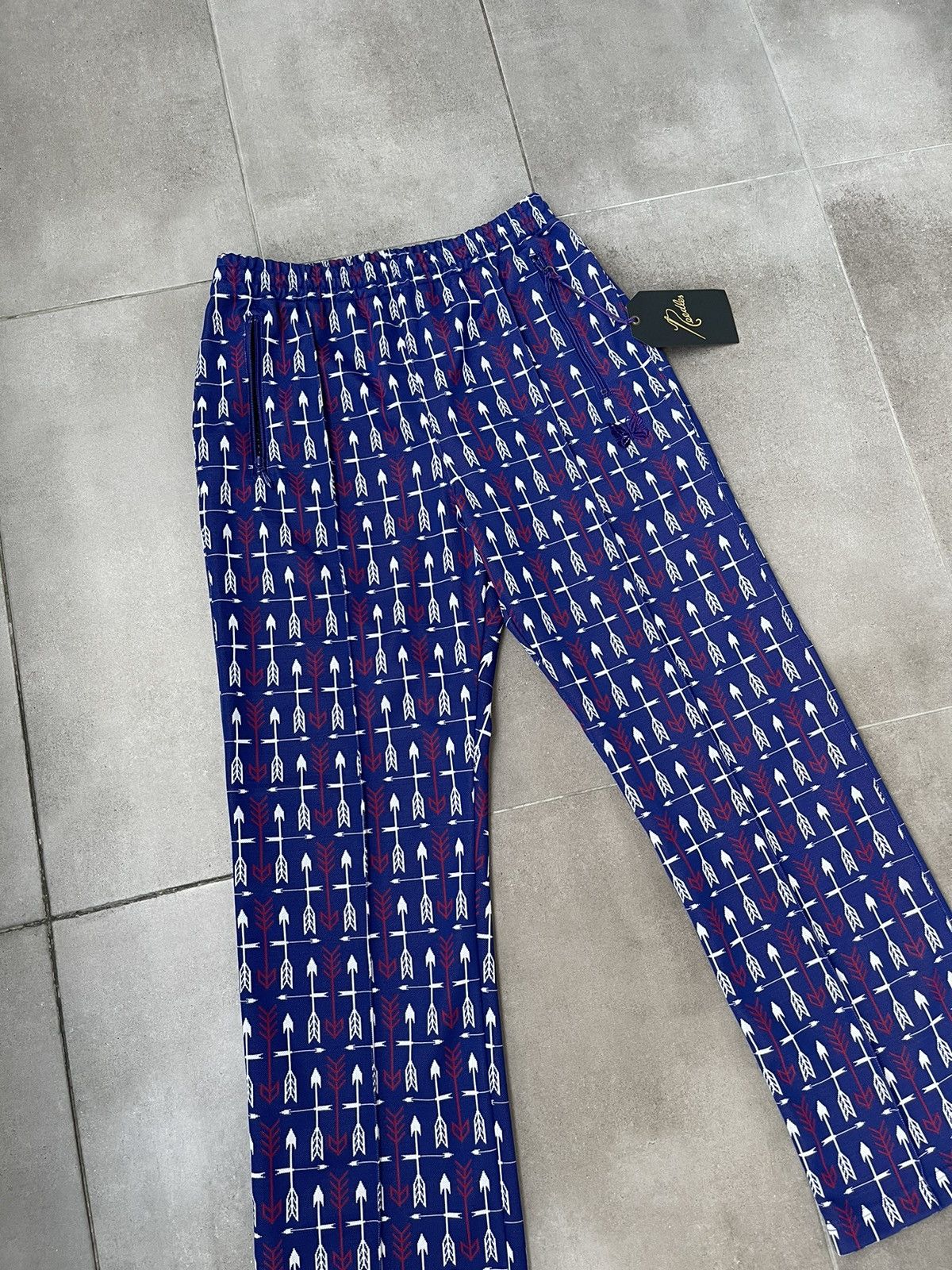 Needles !DS! DS23 Needles "Arrows" Butterfly Logo Blue Track Pants Size US 32 / EU 48 - 13 Thumbnail