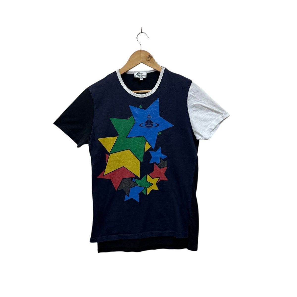 Vivienne Westwood Vivienne Westwood Saturn Classic Print Patchwork Tshirt Size US S / EU 44-46 / 1 - 1 Thumbnail