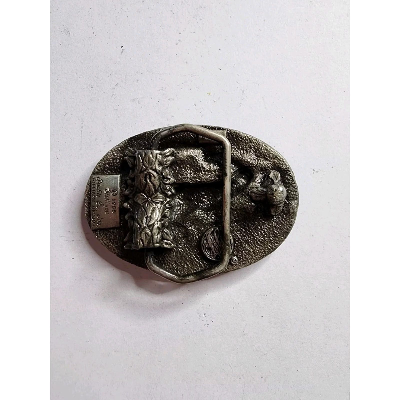 Vintage VINTAGE Siskiyou Elk Hunting Belt Buckle Sportsman Silver 1980s Adult Unisex Size ONE SIZE - 2 Thumbnail