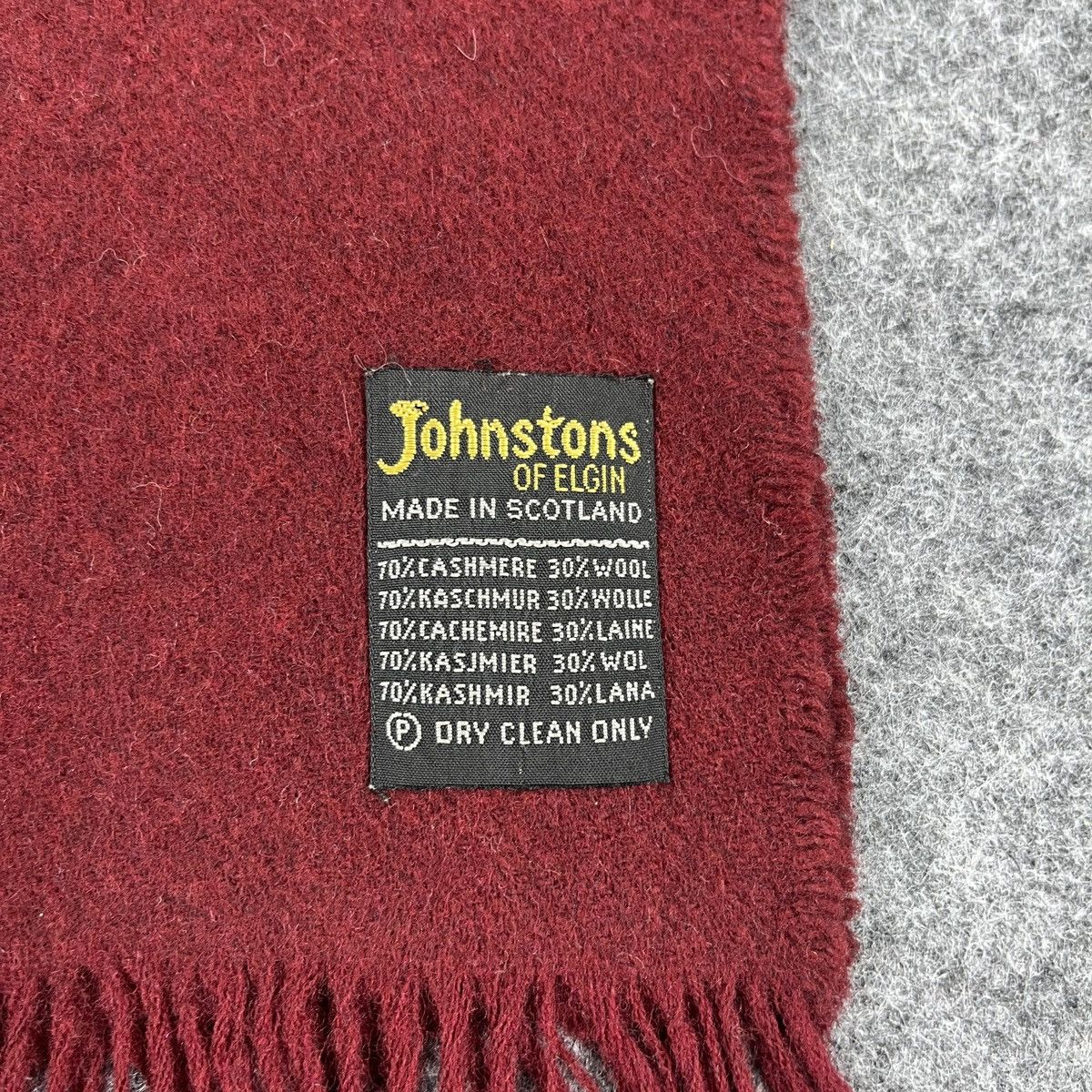 Johnstons Of Elgin × Vintage Johnstons Of Elgin Scarf / Muffler / Neckwear T1005 Size ONE SIZE - 10 Thumbnail