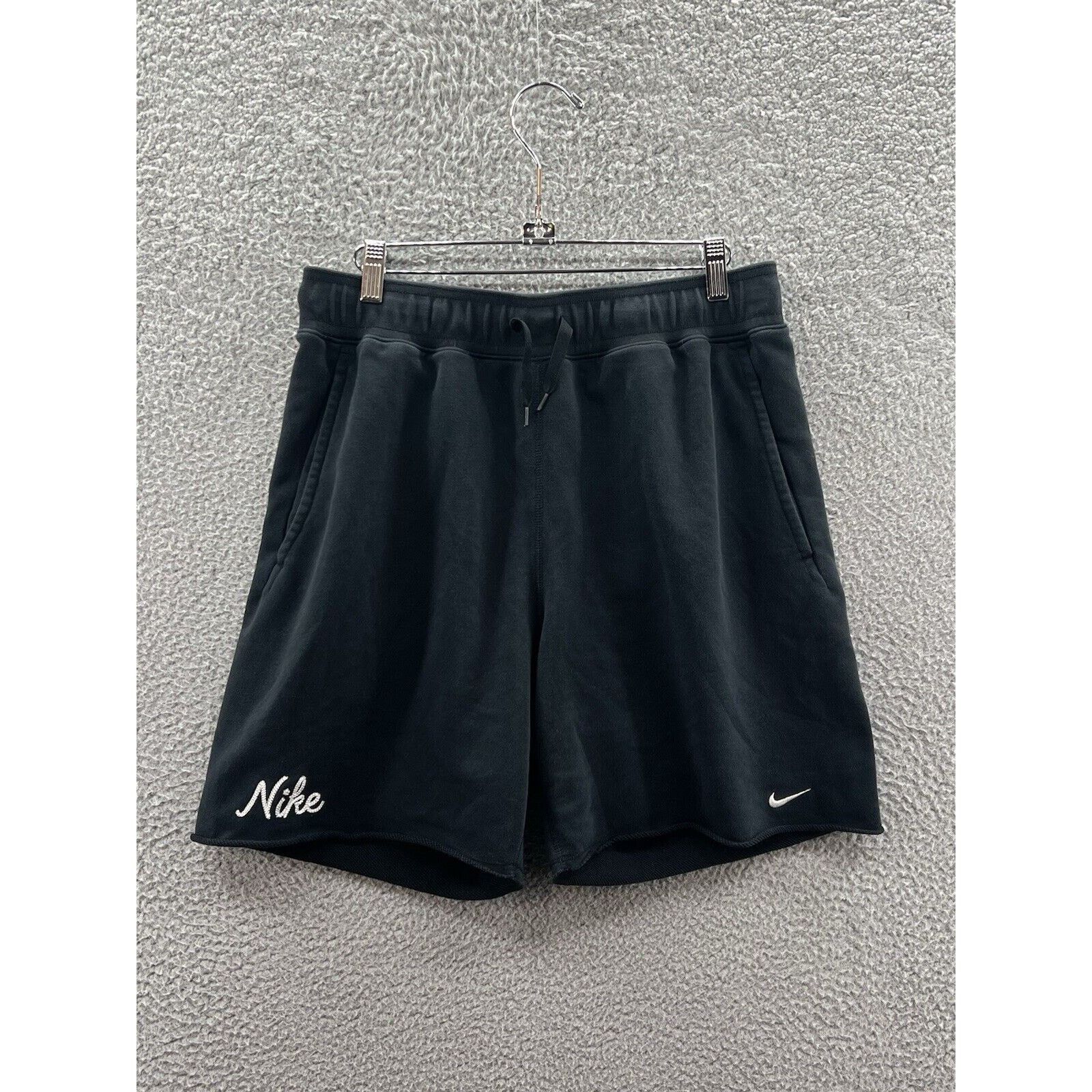Nike Nike Chain Stitch Logo Dri-FIT Black Fleece Shorts M DX0892 Size US 34 / EU 50 - 1 Thumbnail