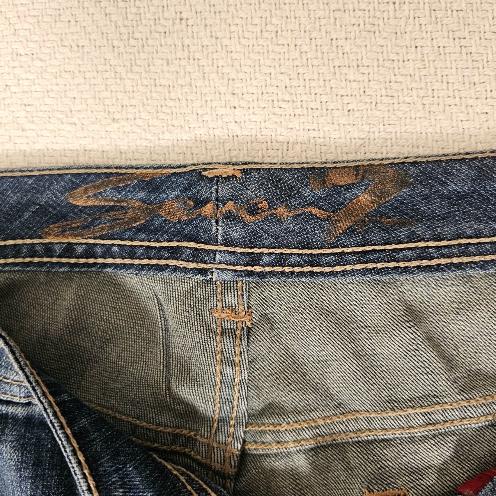Vintage Seven7 Jeans Size 20 Womens Tower Straight Mid Rise Medium Wash Blue Denim Size 42" / US 20 - 3 Thumbnail
