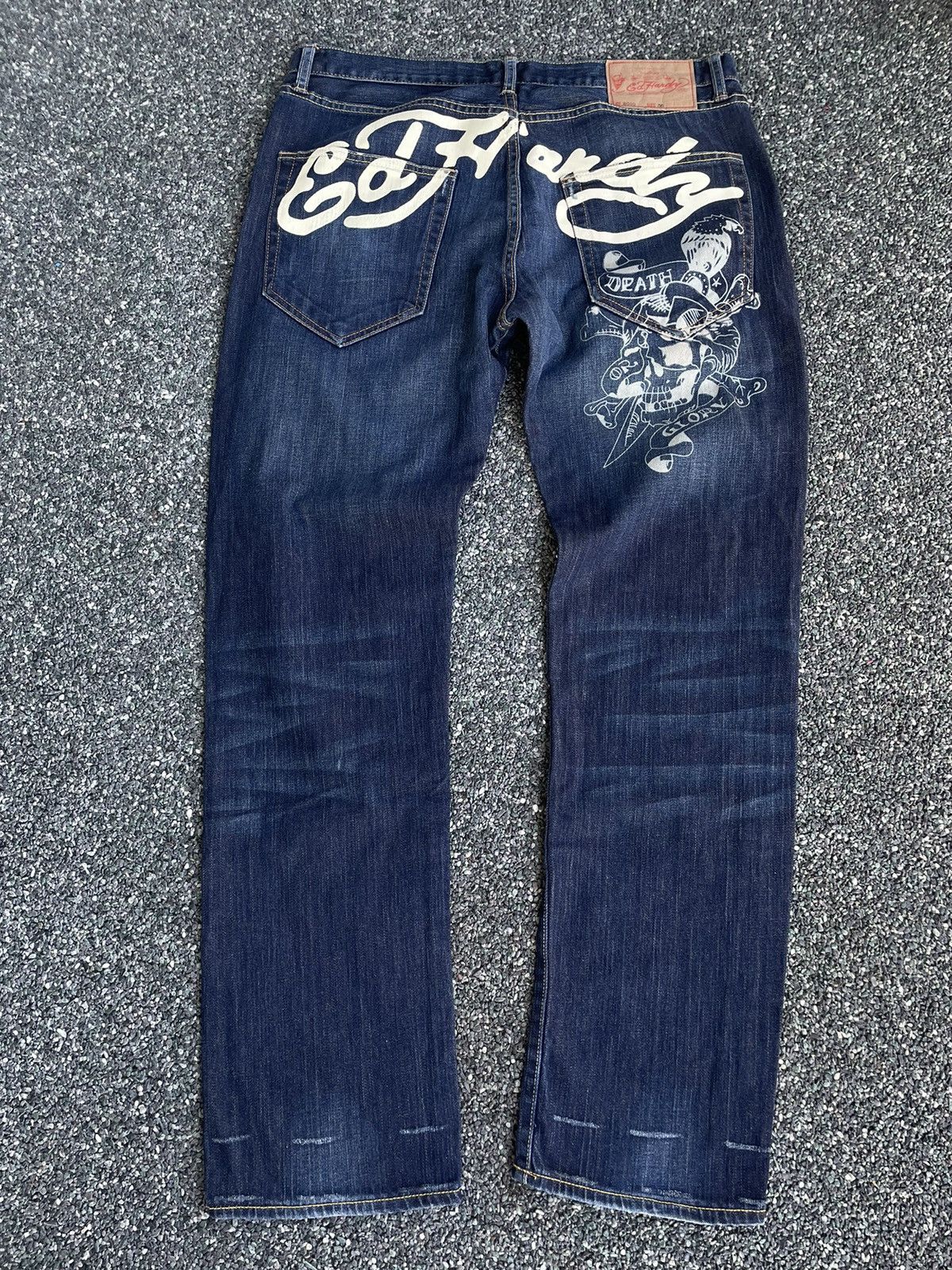 Vintage Vintage Y2K Ed hardy big logo denim pants Japan style 