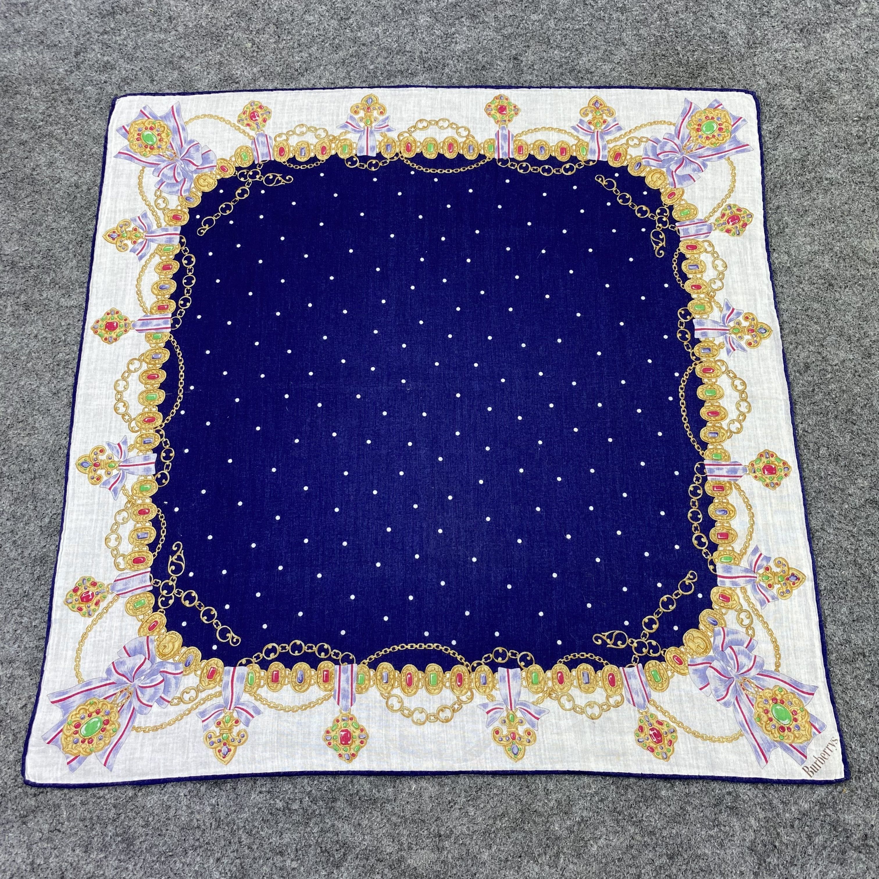 Burberry × Vintage Burberry Handkerchief / Bandana / Neckerchief-B1514 Size ONE SIZE - 3 Thumbnail