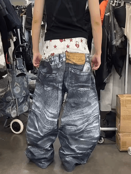 Japanese Brand Sublimation Print Jeans Size US 34 / EU 50 - 2 Thumbnail