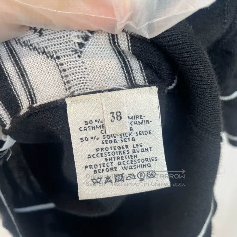 Hermes Hermes Knit Cardigan Short-Sleeve - Black and White with C Size XS / US 0-2 / IT 36-38 - 5 Thumbnail