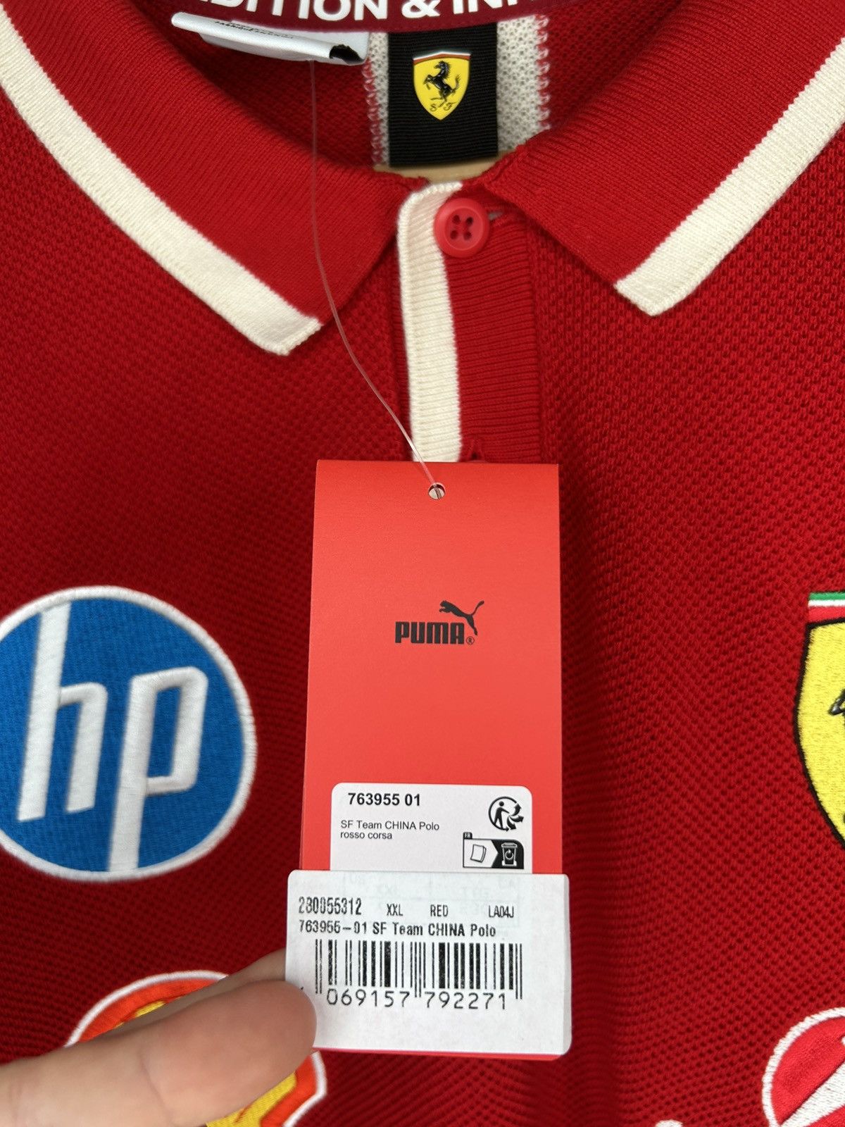 Ferrari × Puma Puma Ferrari Scuderia Knit Polo Shirt Size US XXL / EU 58 / 5 - 18 Thumbnail