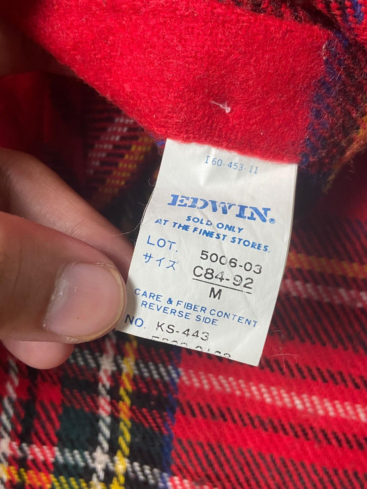Edwin Edwin Outdoor Clothing Checkered Wool Flannel Shirt (150) Size US M / EU 48-50 / 2 - 7 Thumbnail