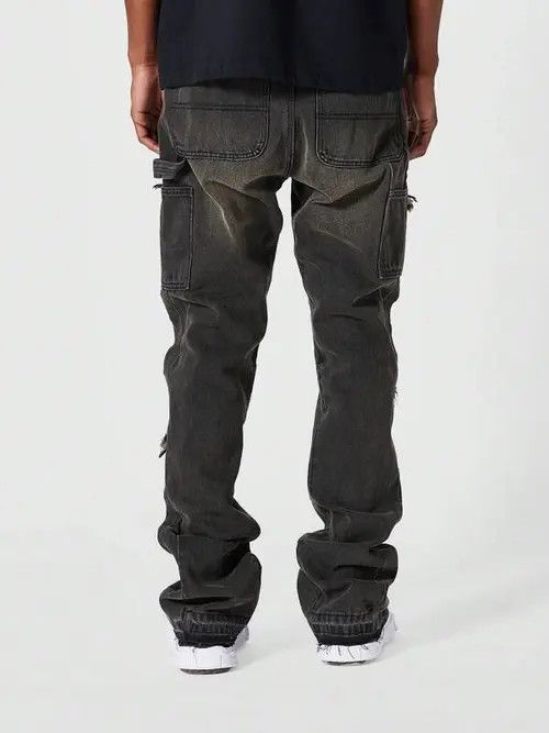 Japanese Brand × Vintage Stacked Workwear Skinny Jeans Size US 32 / EU 48 - 3 Thumbnail