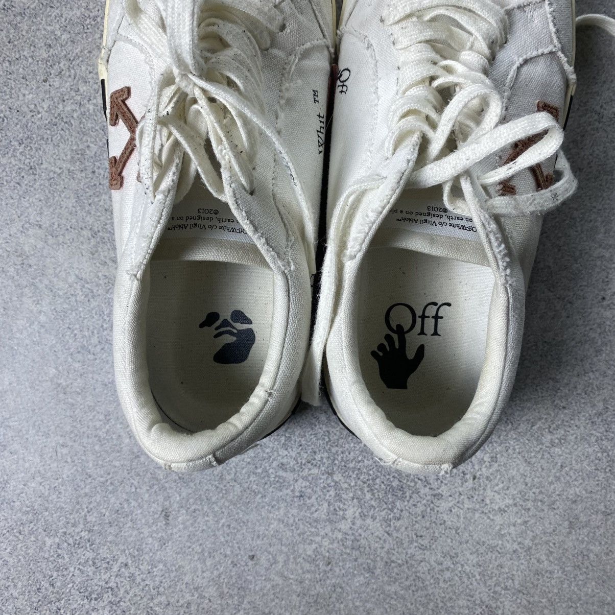 Off-White Off-White Sneakers Vulcanized Black White Canvas Size US 10 / EU 43 - 12 Thumbnail