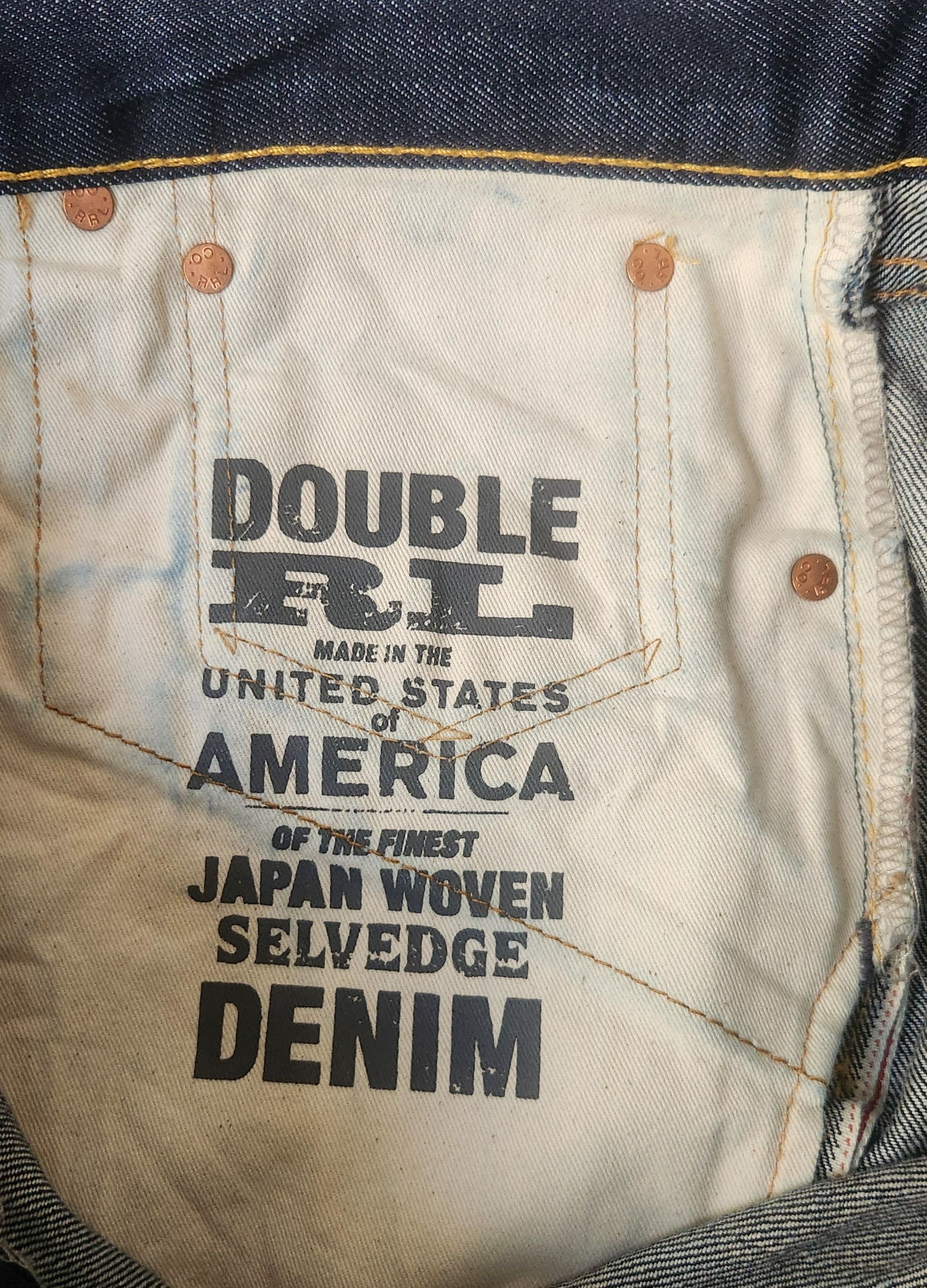 RRL Ralph Lauren Ralph Lauren RRL Jeans Japanese Woven Selvedge Denim 36 X 32 Size US 36 / EU 52 - 10 Thumbnail
