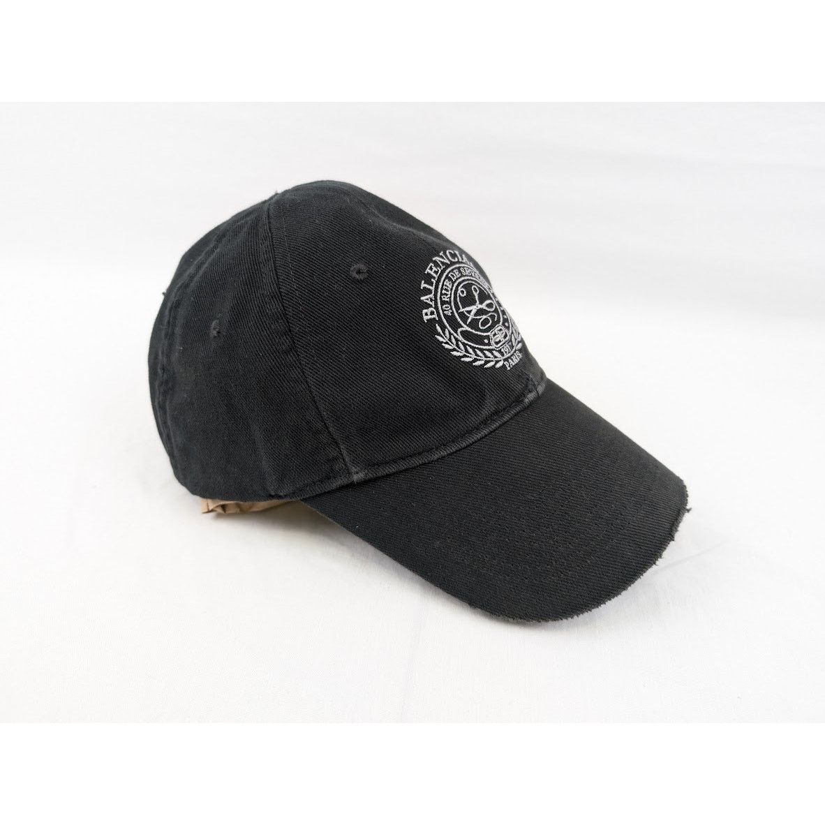 Balenciaga o1rshd1 Size: S / Embroidered Scissors Hat / Cap in Black Size ONE SIZE - 7 Thumbnail
