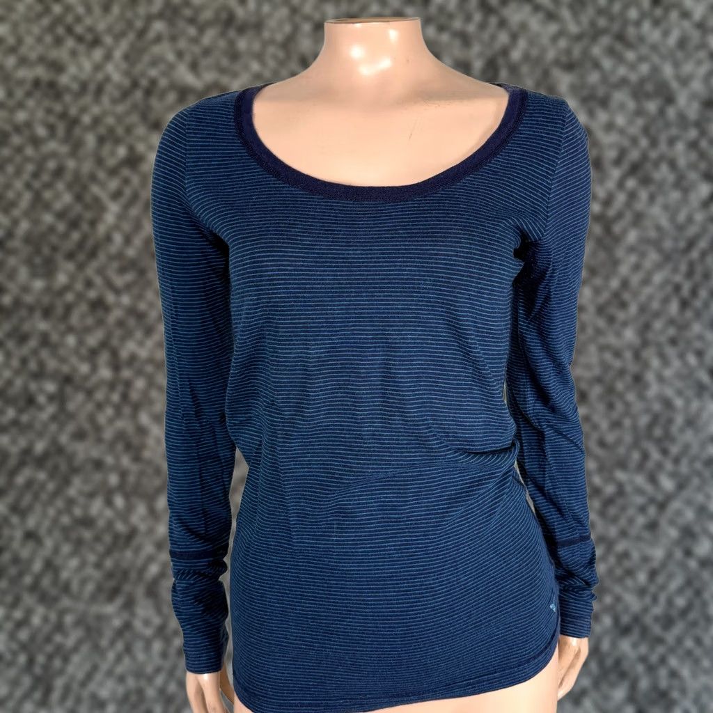 American Eagle Outfitters VINTAGE American Eagle Outfitters Shirt M Women’s Cotton Long sleeve Scoop neck 1990s Blue Boho Mens Womens Size M / US 6-8 / IT 42-44 - 1 Thumbnail