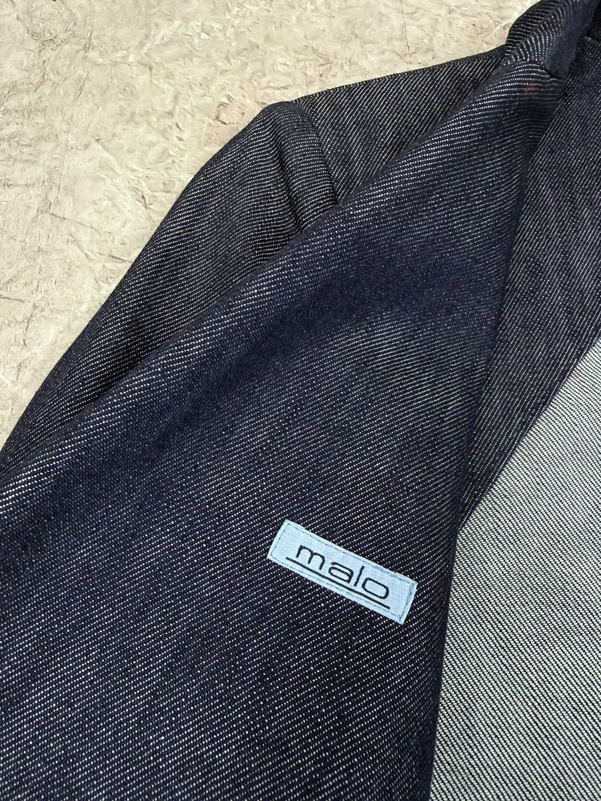 Malo Malo Italy Blue Cotton Denim Look Blazer Jacket Women's sz S Size S / US 4 / IT 40 - 7 Thumbnail