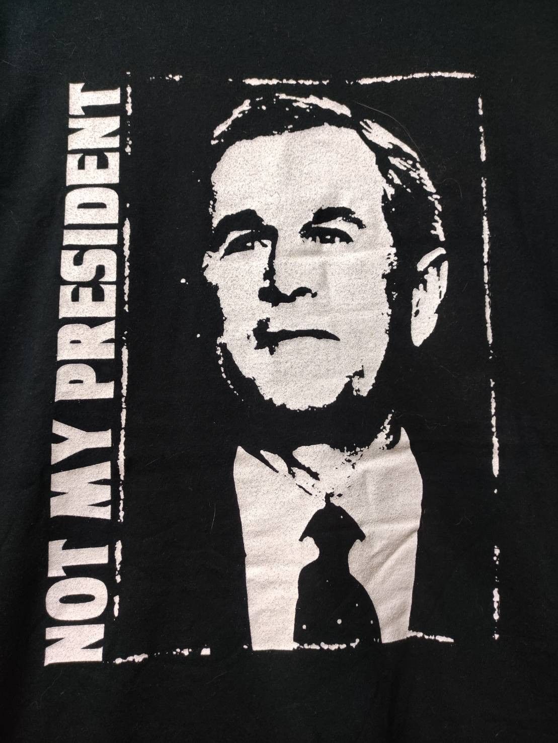 Band Tees Vtg 00's " Not My President ” Fat Wreck Chords T-Shirt Size US XL / EU 56 / 4 - 4 Thumbnail