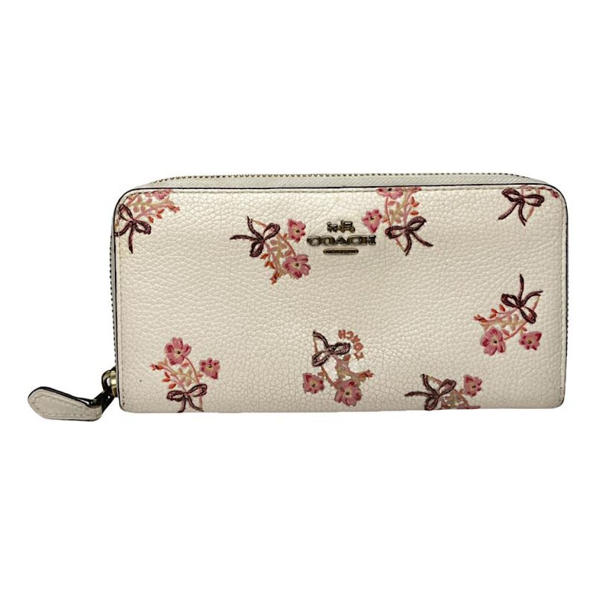 Coach White Leather Wallet Size ONE SIZE - 1 Thumbnail
