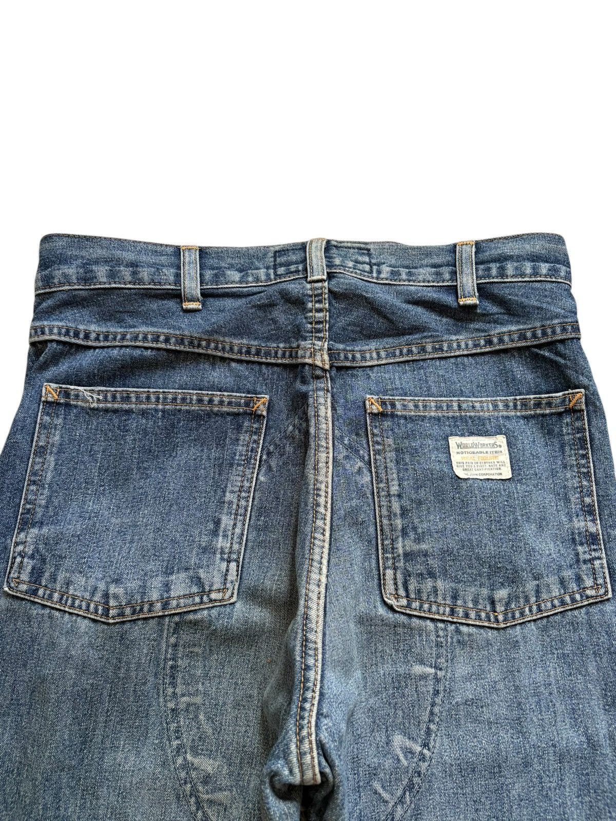 Big John Vintage Big John Blue Wash Workwear Jeans Size US 29 - 8 Thumbnail